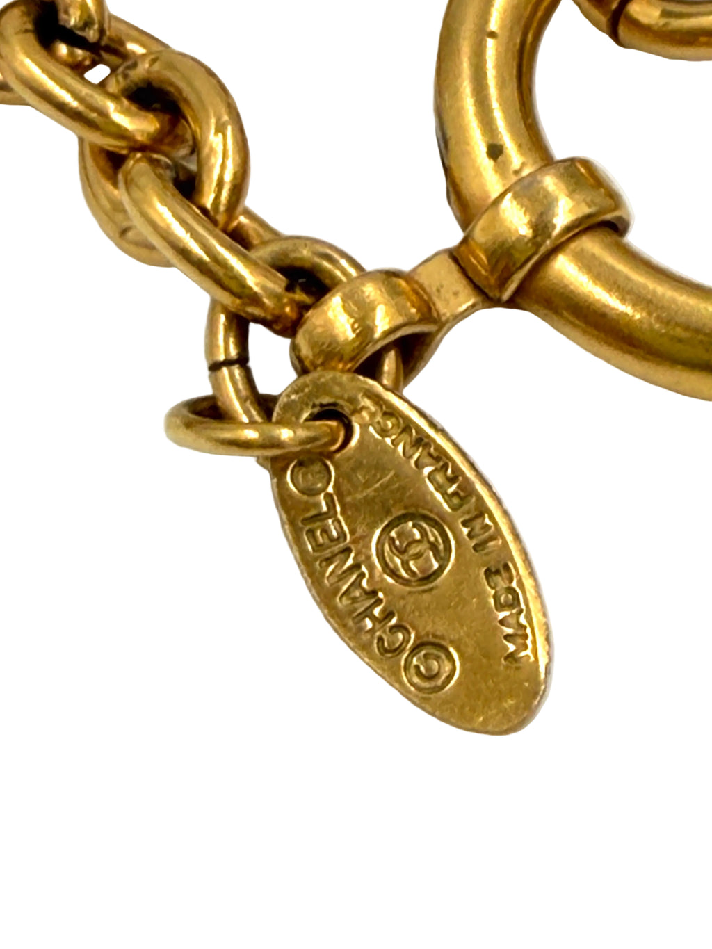 Pre-owned Chanel Gold CC Sunburst Necklace, 24K Gold Plated - Authenticated
