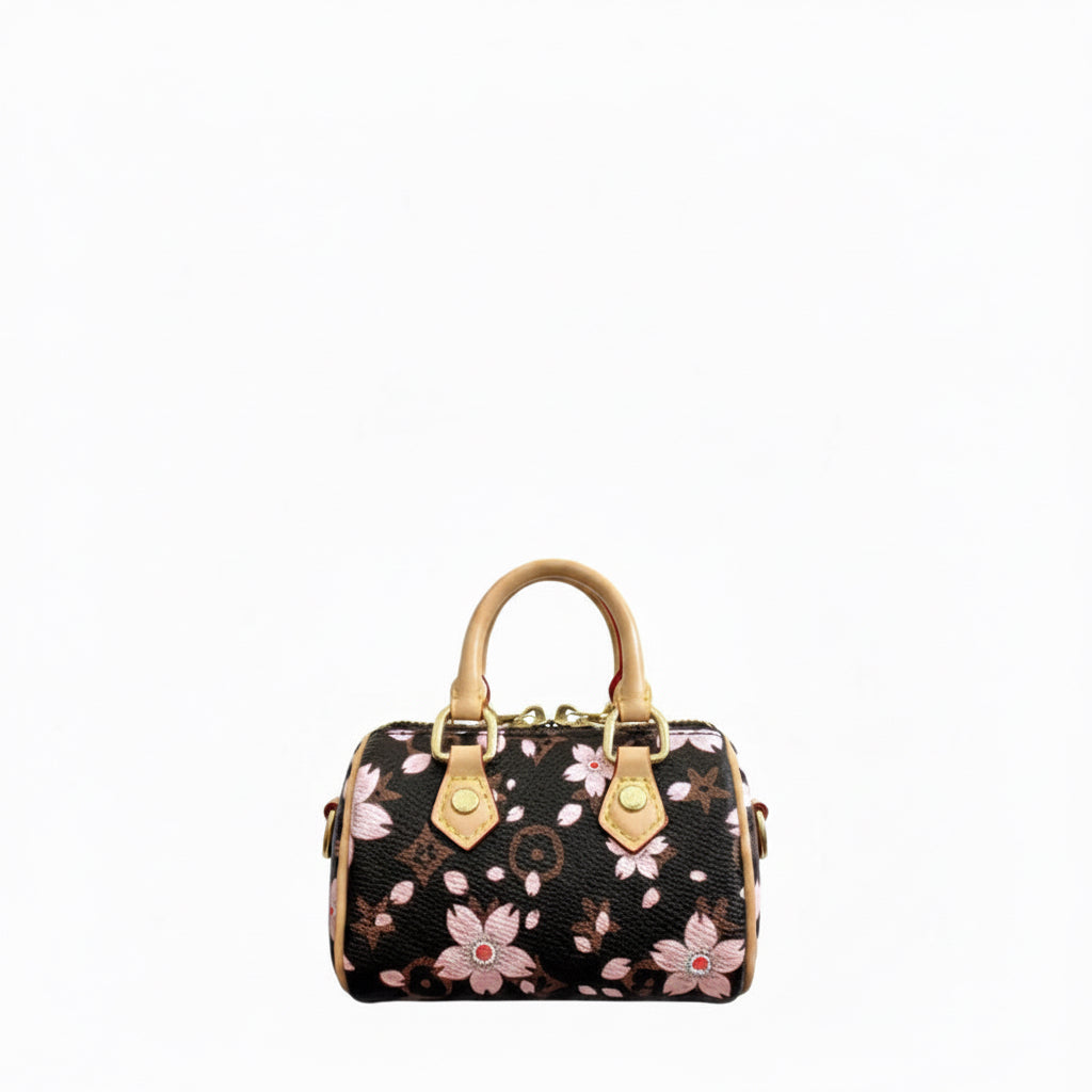 Faux Speedy Bag Charm - Sakura