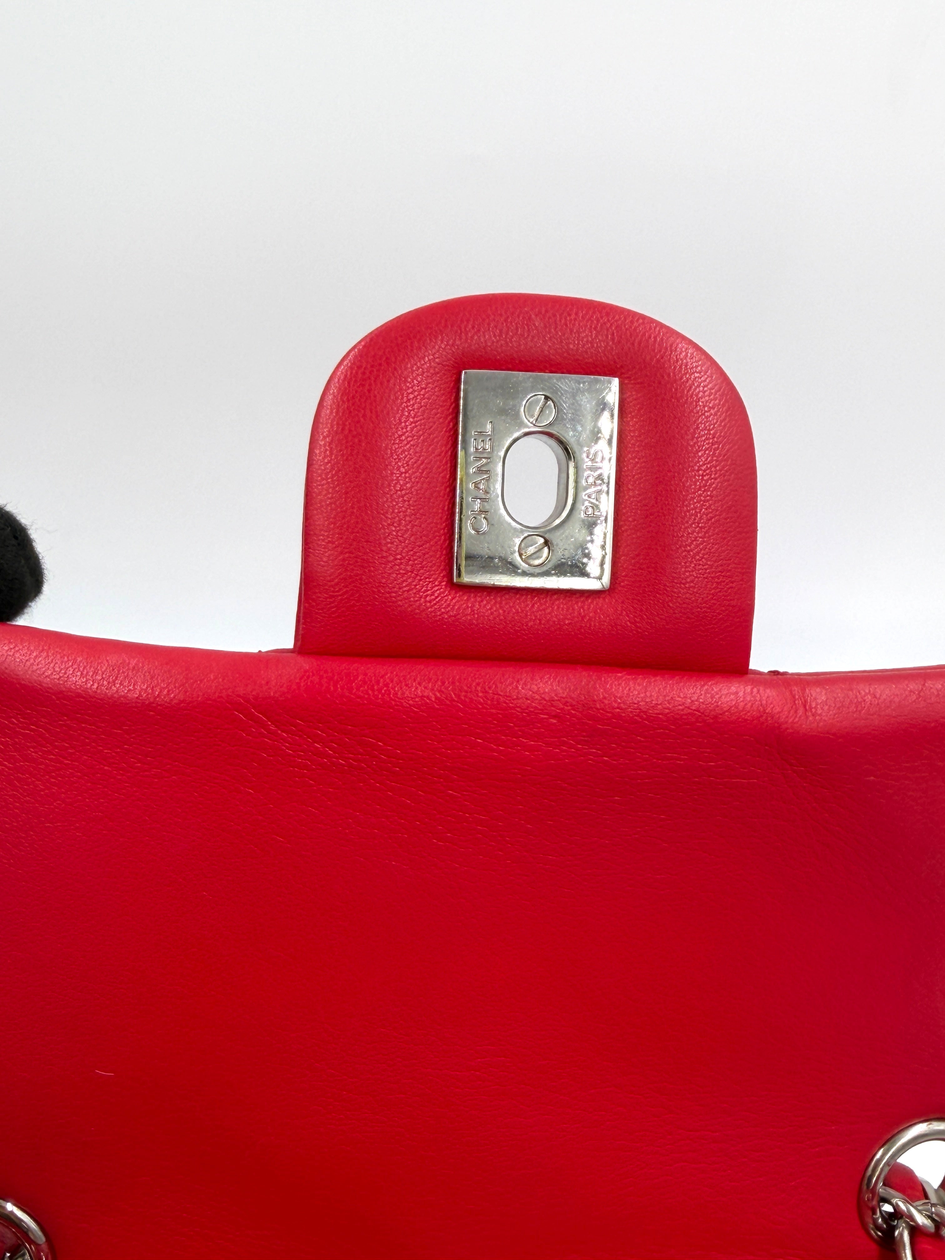Pre-owned Chanel Small Urban Spirit Backpack Red Lambskin Silver Hardware - Authenticated