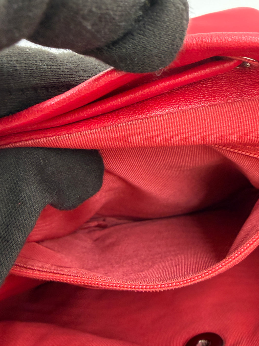 Pre-owned Chanel Small Urban Spirit Backpack Red Lambskin Silver Hardware - Authenticated