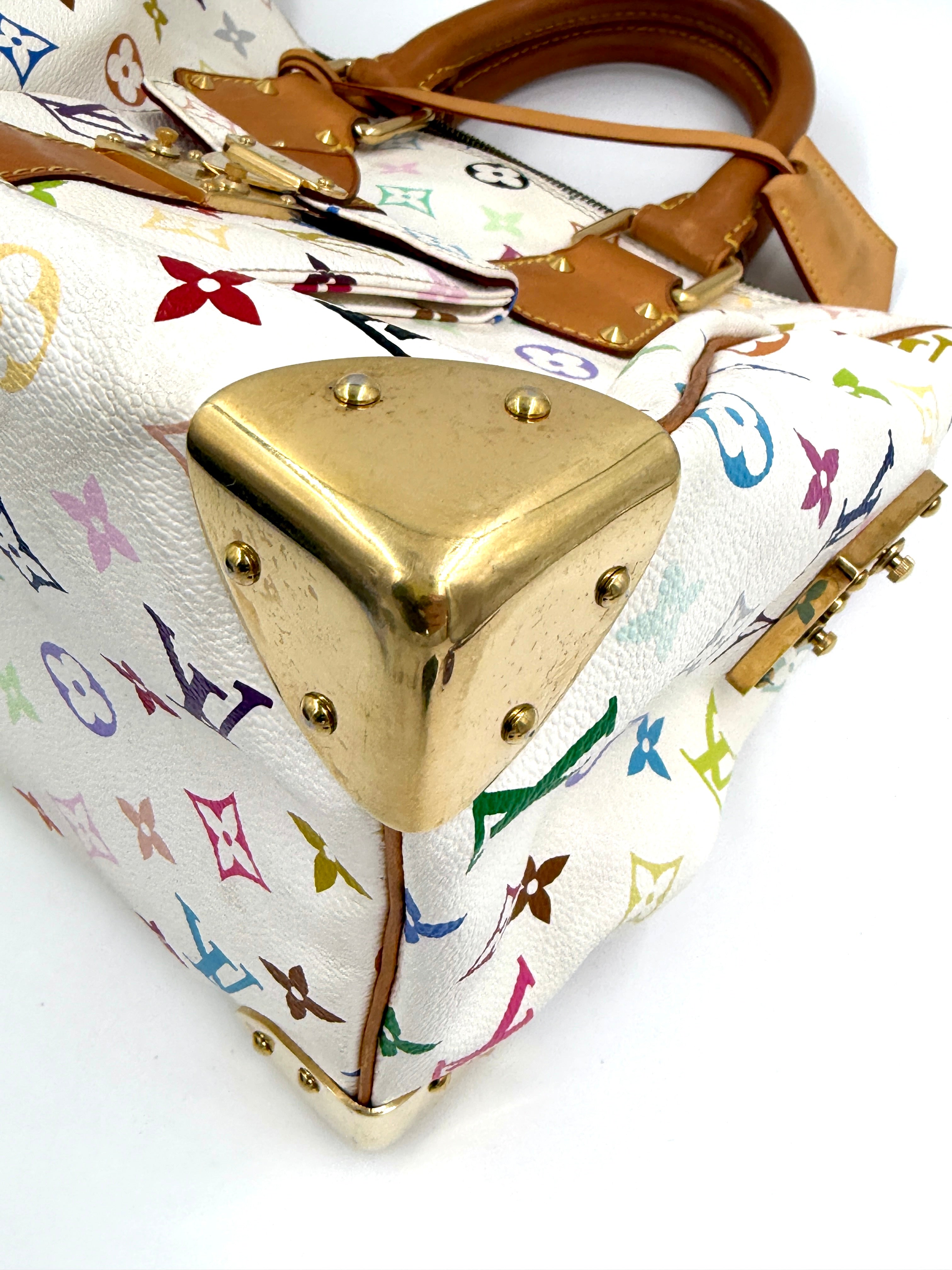 Pre-owned Louis Vuitton x Takashi Murakami White Multicolor Monogram Speedy 30 - Authenticated