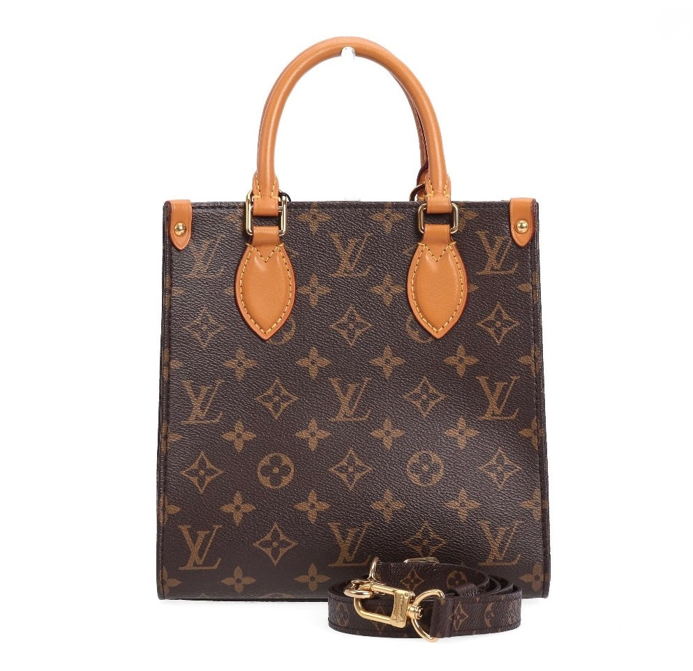 Pre-owned Louis Vuitton Sac Plat BB Monogram Canvas - Authenticated