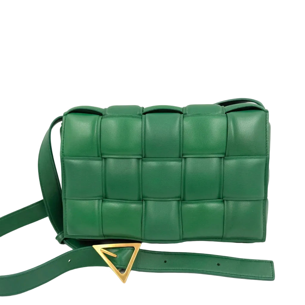 Pre-owned Bottega Veneta Green Padded Cassette Shoulder Bag - Authenticated