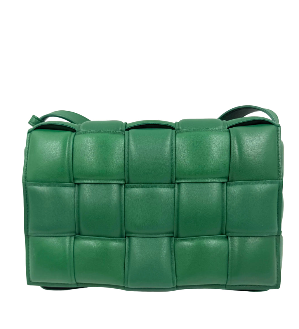 Pre-owned Bottega Veneta Green Padded Cassette Shoulder Bag - Authenticated