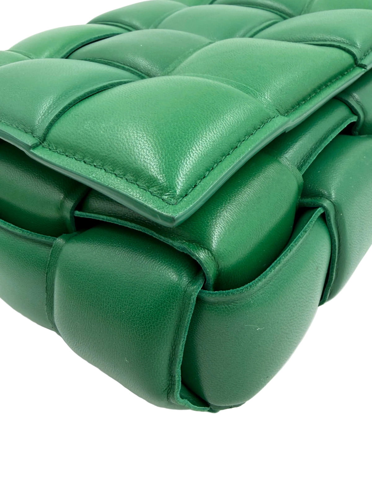 Pre-owned Bottega Veneta Green Padded Cassette Shoulder Bag - Authenticated