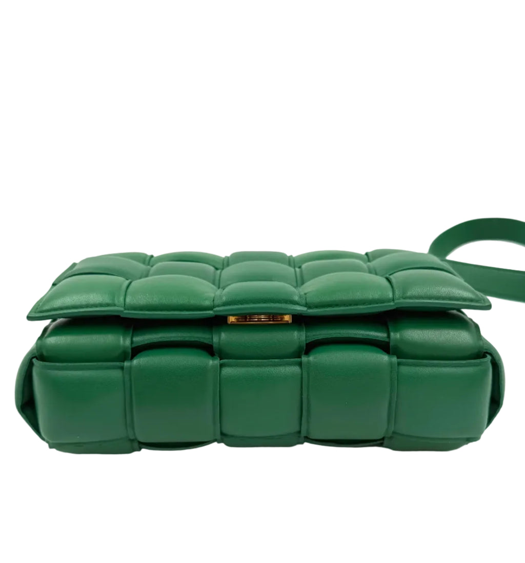 Pre-owned Bottega Veneta Green Padded Cassette Shoulder Bag - Authenticated