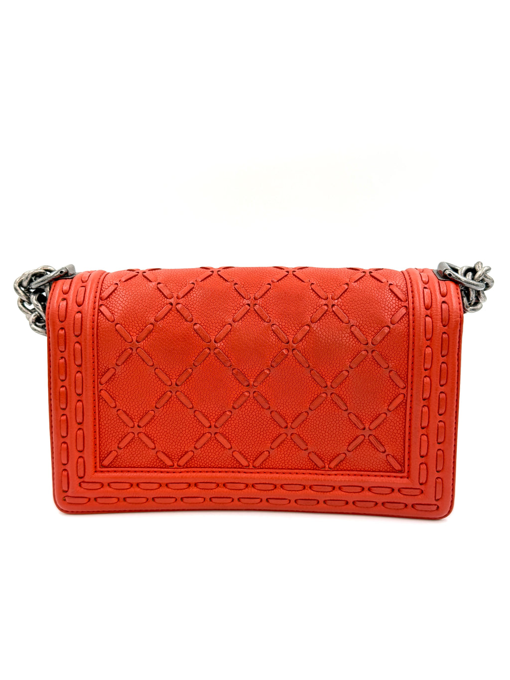 Pre-Owned Chanel Paris-Dallas Boy Bag Whipstitch Caviar - Authenticated