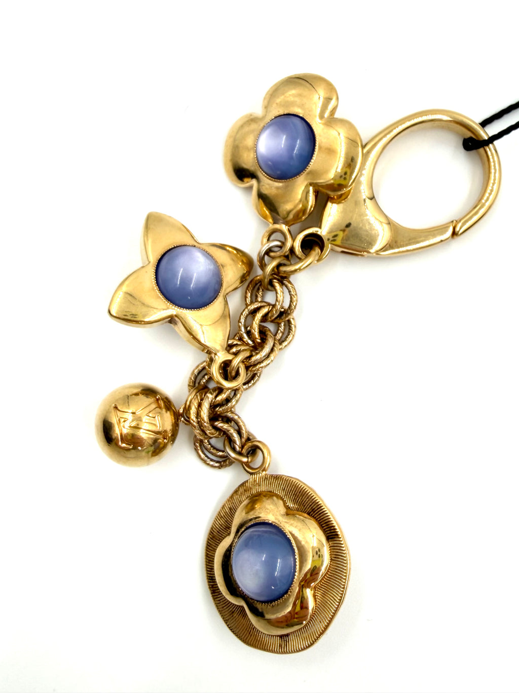 Pre-Owned Louis Vuitton Blue & Gold Bijoux Sac Tresor Bag Charm - Authenticated