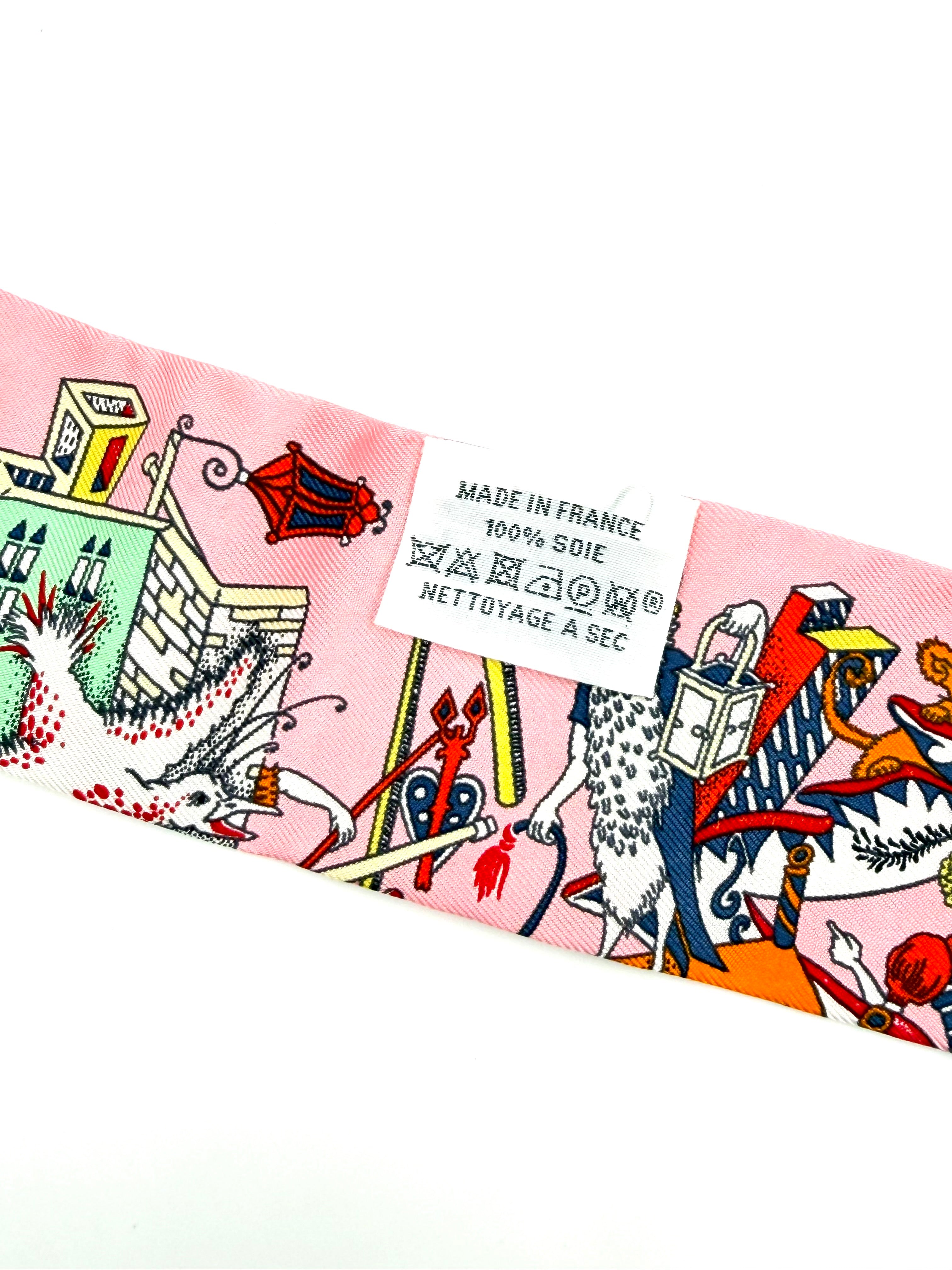 Pre-Owned Hermès Twilly La Folle Parade Silk Scarf