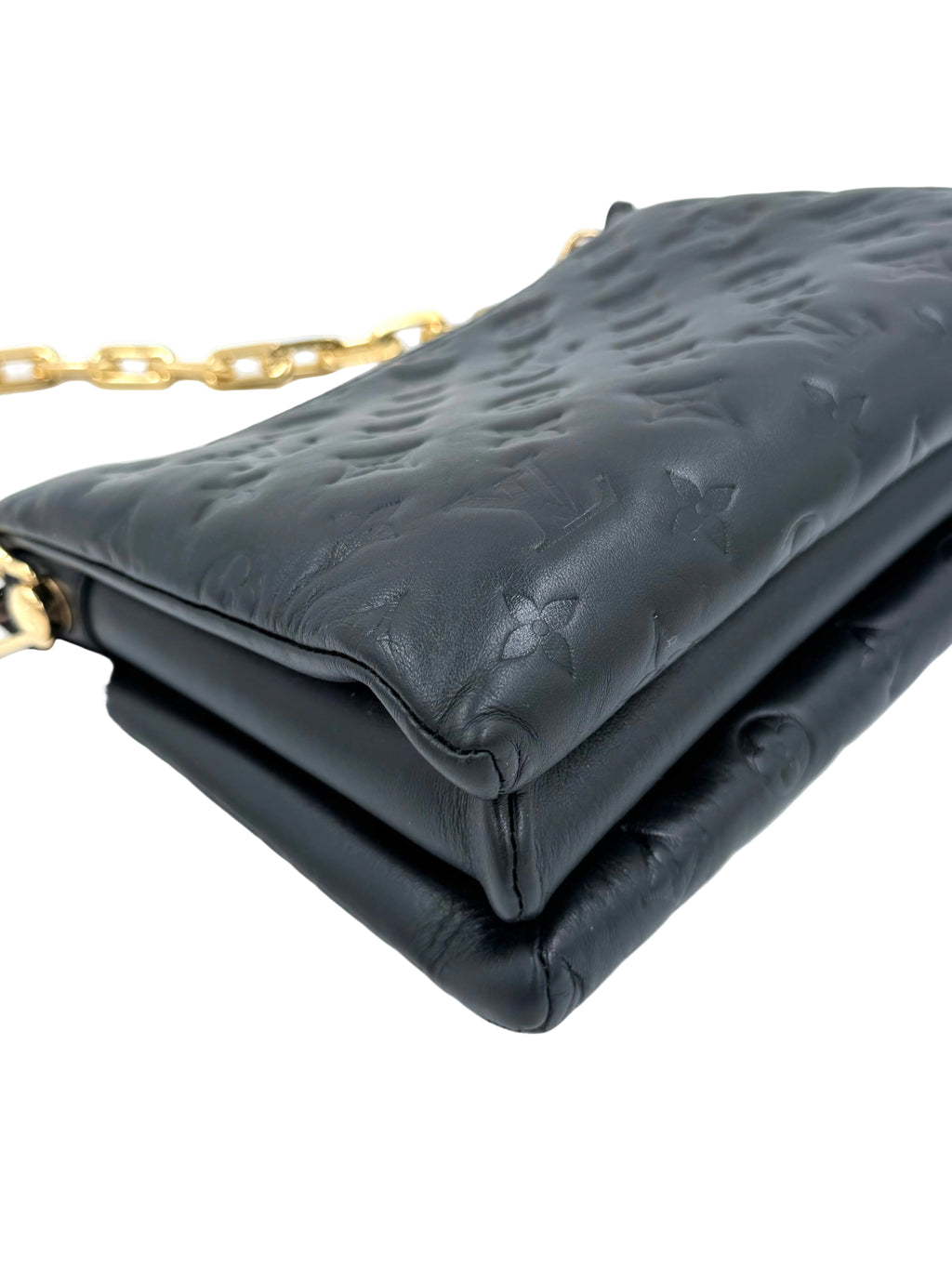 Pre-owned Louis Vuitton Coussin PM Black Monogram Lambskin - Authenticated