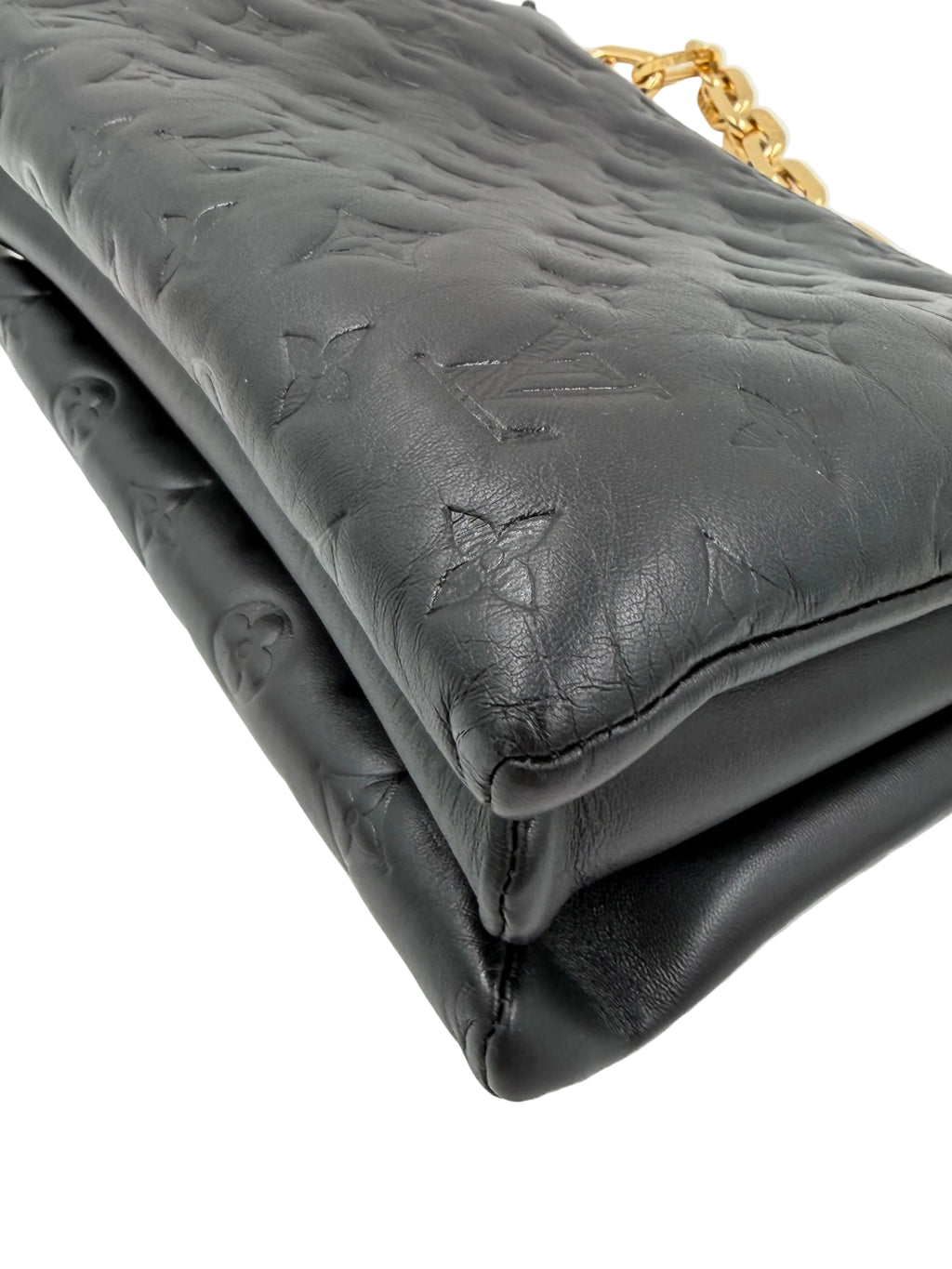Pre-owned Louis Vuitton Coussin PM Black Monogram Lambskin - Authenticated
