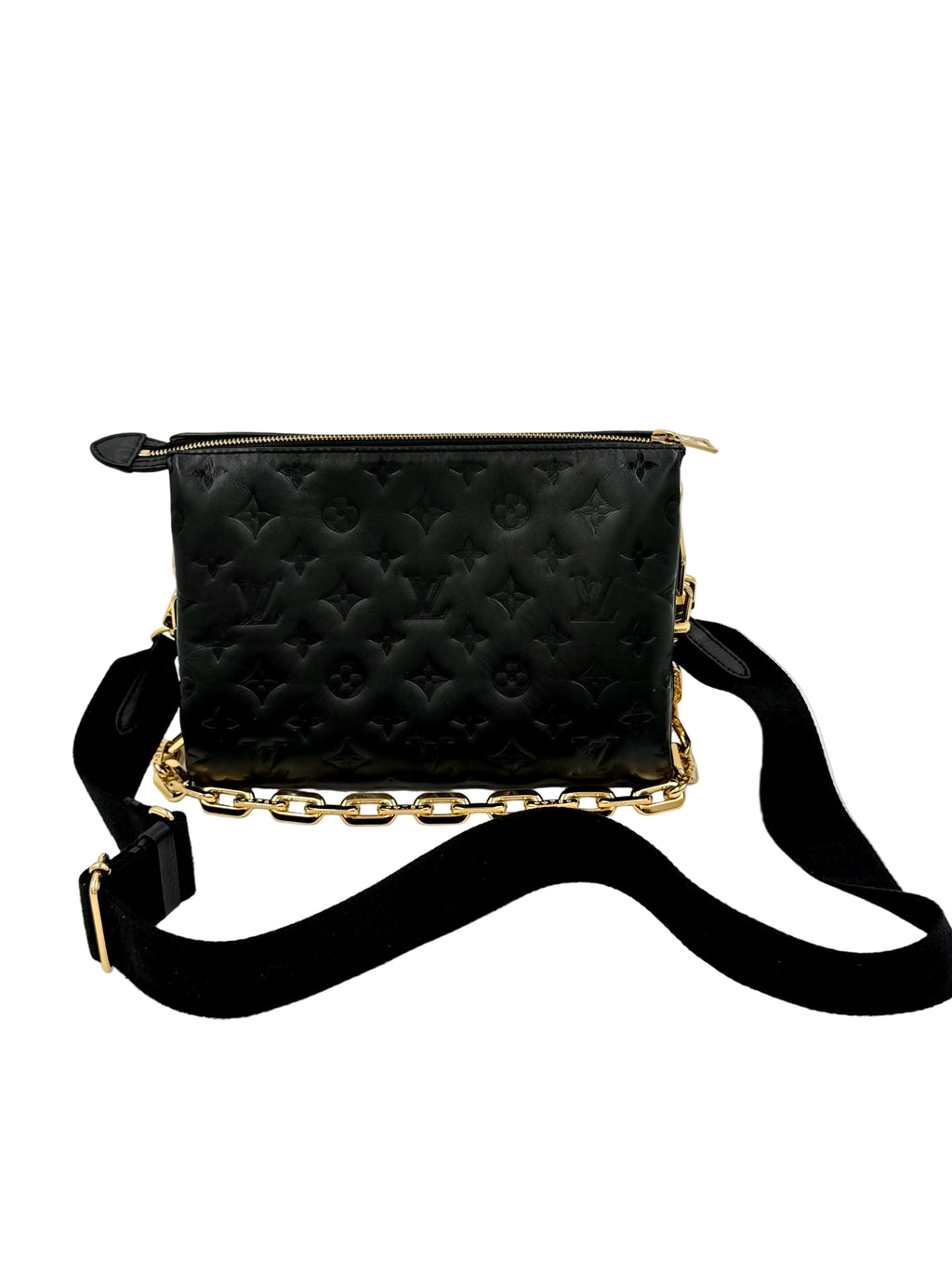 Pre-owned Louis Vuitton Coussin PM Black Monogram Lambskin - Authenticated
