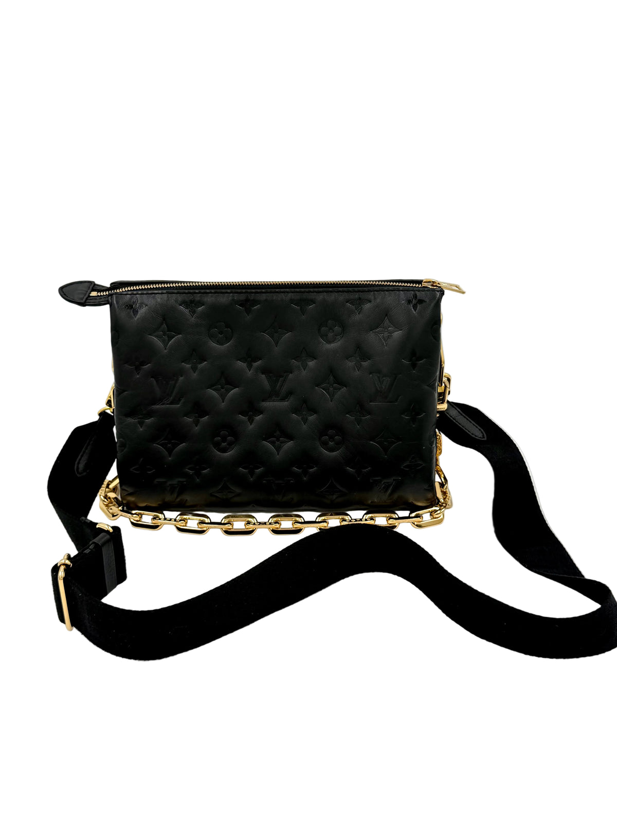 Pre-owned Louis Vuitton Coussin PM Black Monogram Lambskin - Authenticated