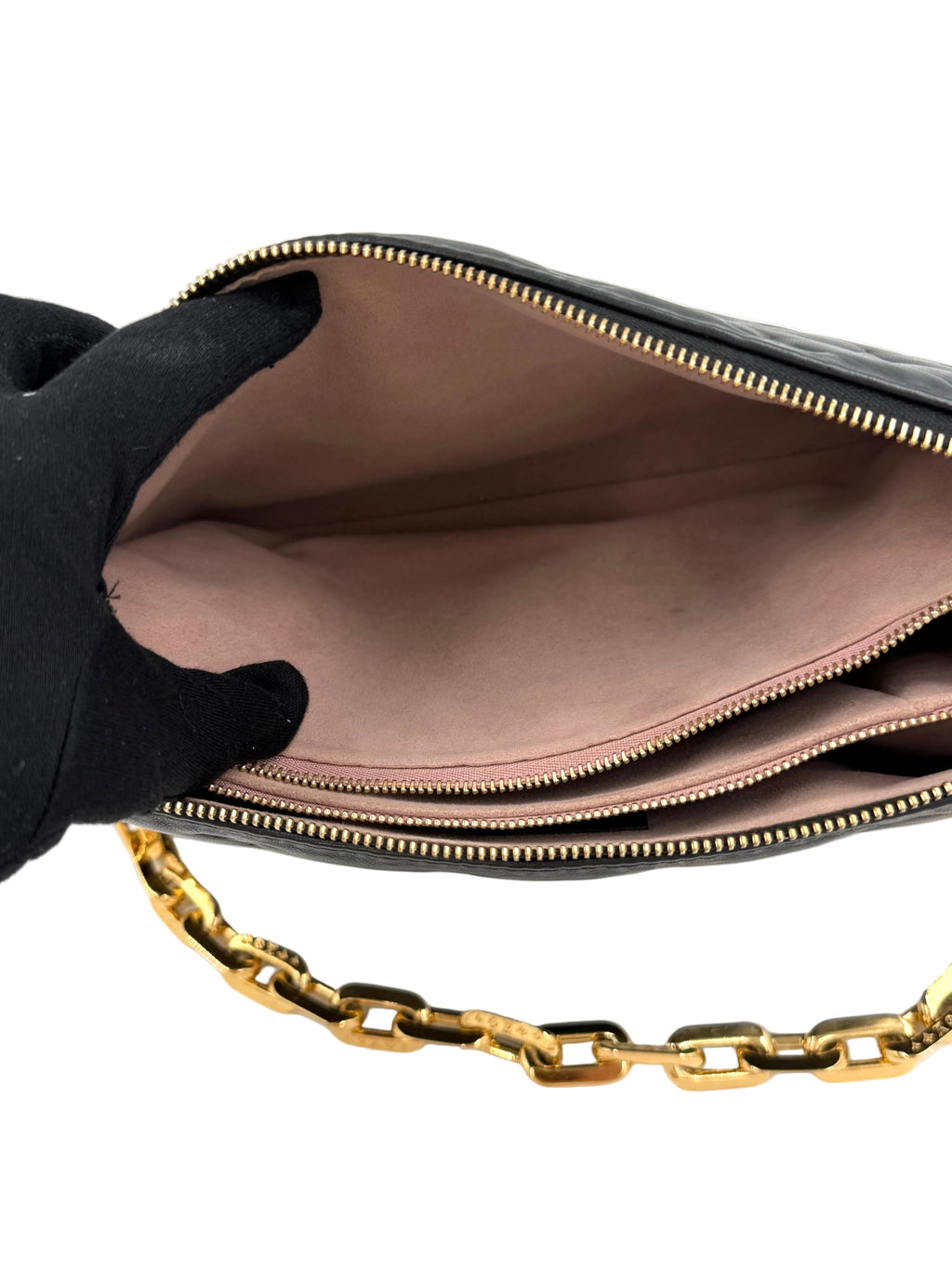 Pre-owned Louis Vuitton Coussin PM Black Monogram Lambskin - Authenticated