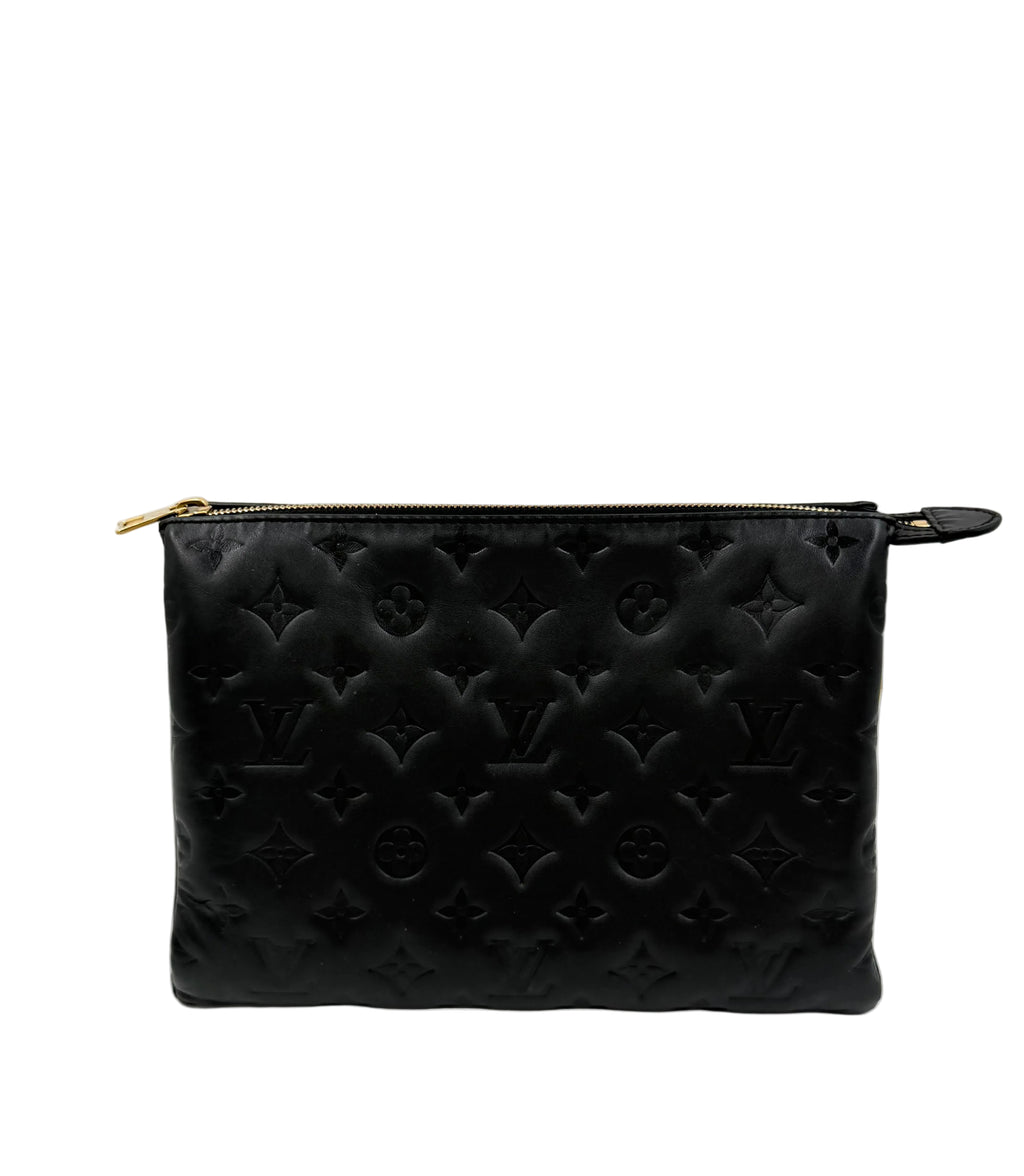 Pre-owned Louis Vuitton Coussin PM Black Monogram Lambskin - Authenticated