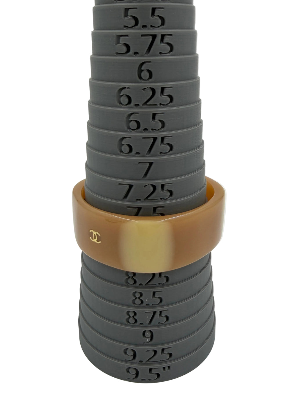 Pre-owned Vintage Chanel Fall 2001 Resin CC Gradient Bangle Bracelet Size 8 - Authenticated