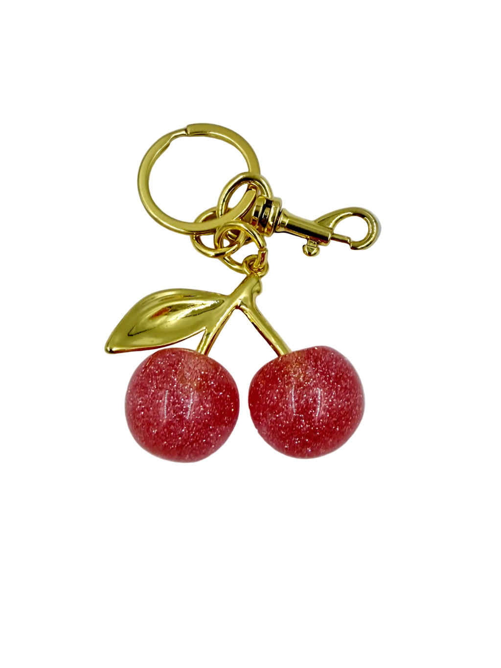 Pink Cherries Bag Charm