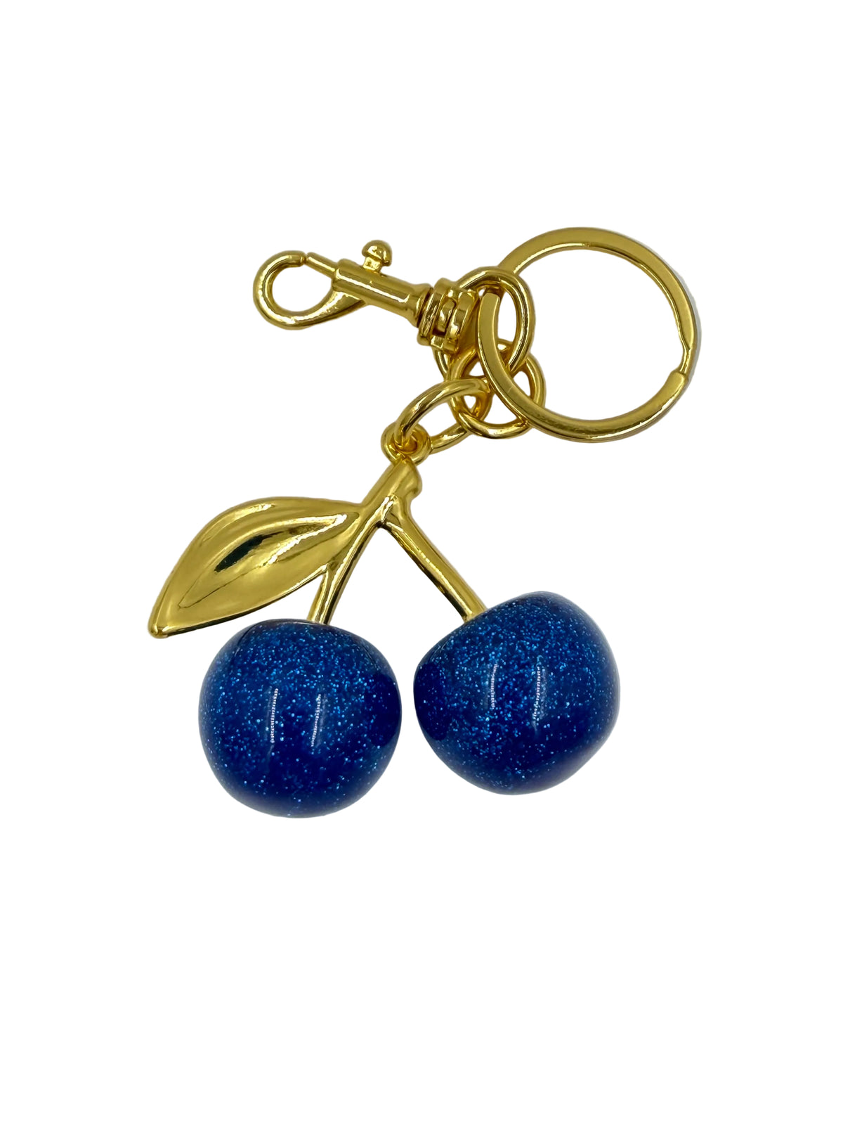 Blue Cherries Bag Charm