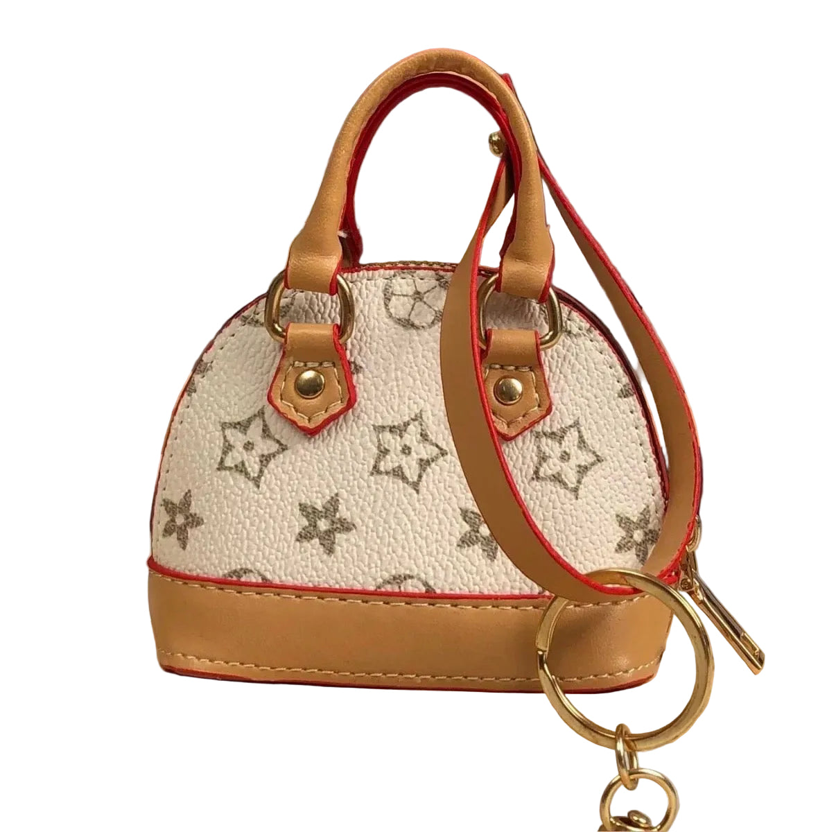 Faux Alma Bag Charm - Ivory
