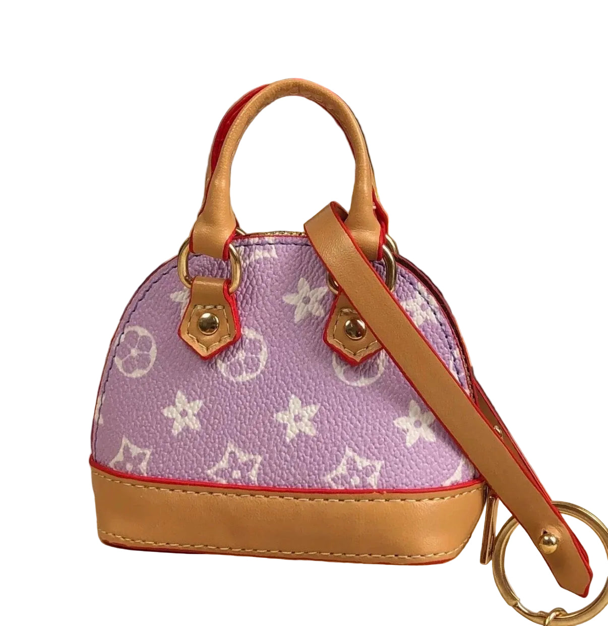 Faux Alma Bag Charm - Lavender