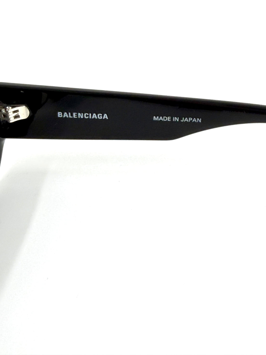NEW Balenciaga Nano Round Sunglasses - Glossy Black Acetate