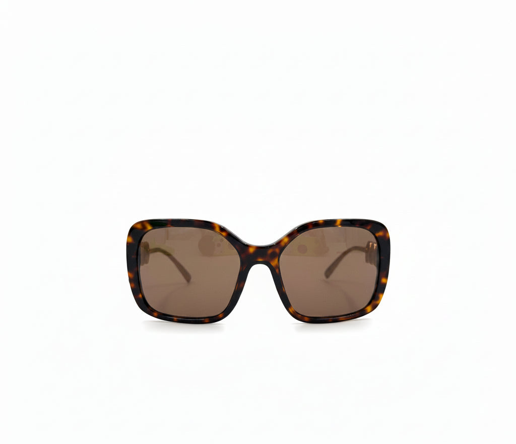NEW Versace VE4375 Sunglasses - Havana Frame Brown Lenses