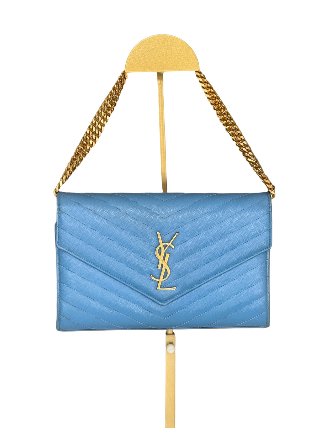 Pre-Owned  Blur Yves Saint Laurent Chevron Gold Hardware - Authenticated