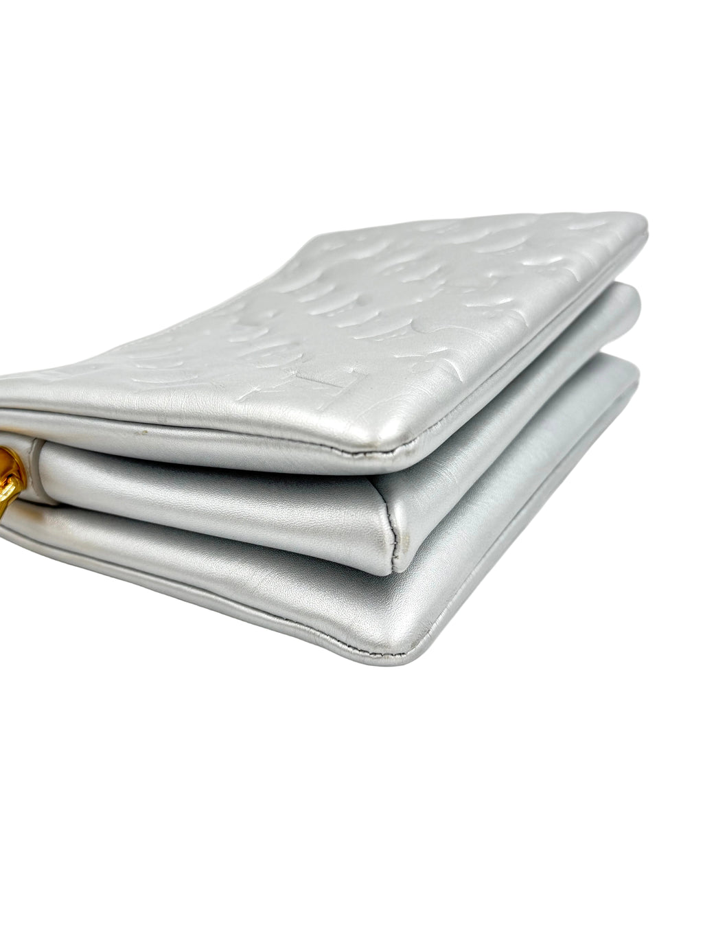 Pre-Owned Louis Vuitton Silver Metallic Coussin BB - Authenticated