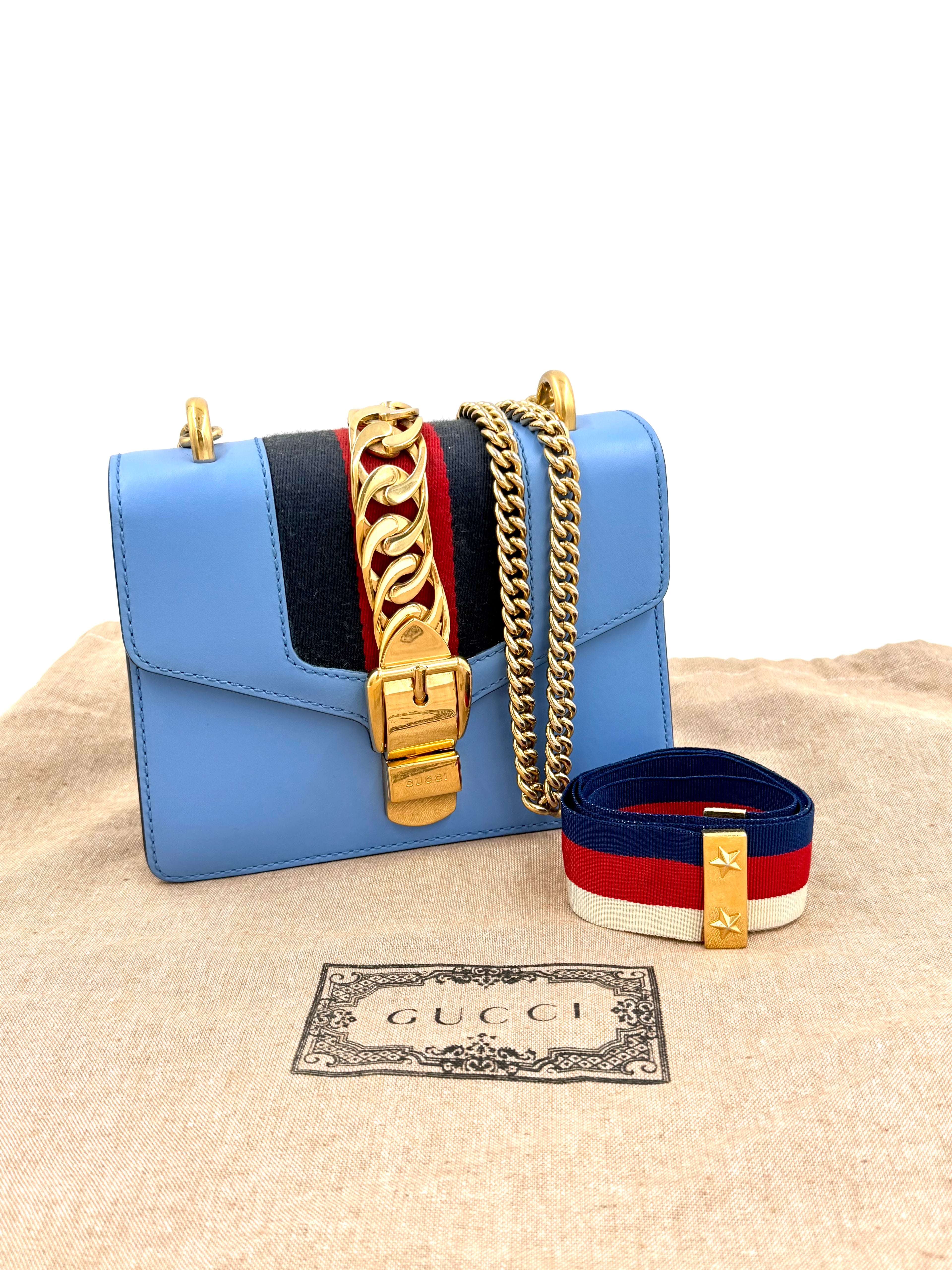 Gucci Sylvie Chain Shoulder Bag - Authenticated