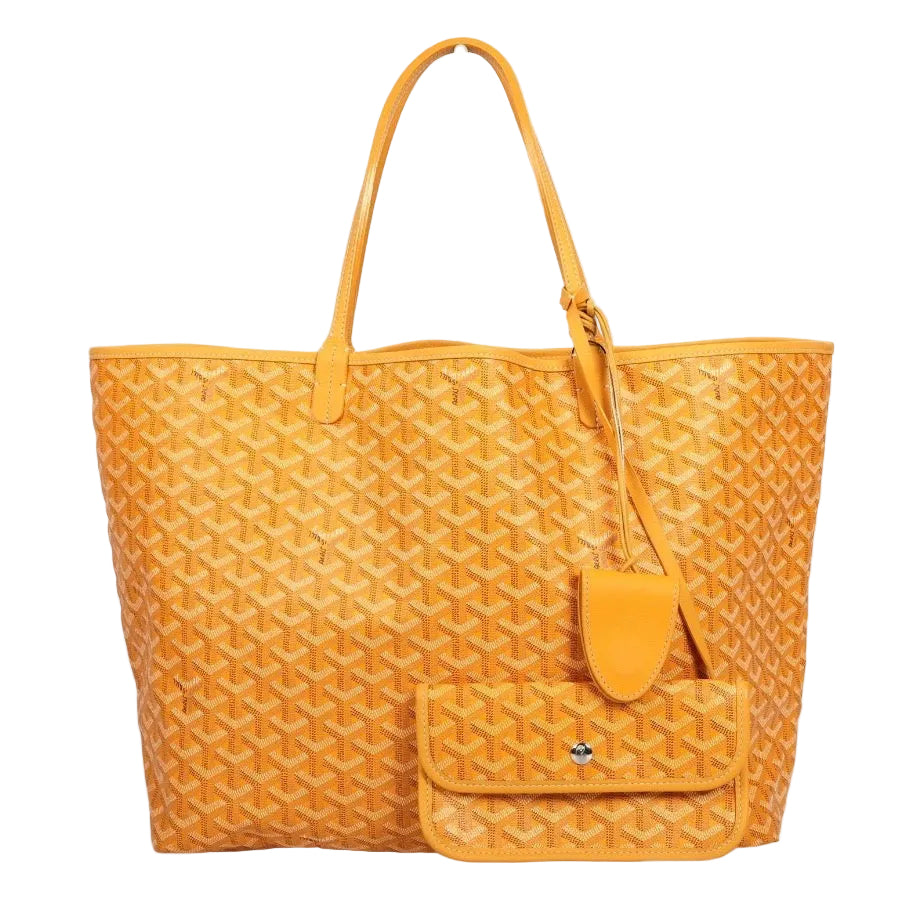 Pre-owned Goyard St. Louis GM Tote with Pouch Yellow - Authenticated