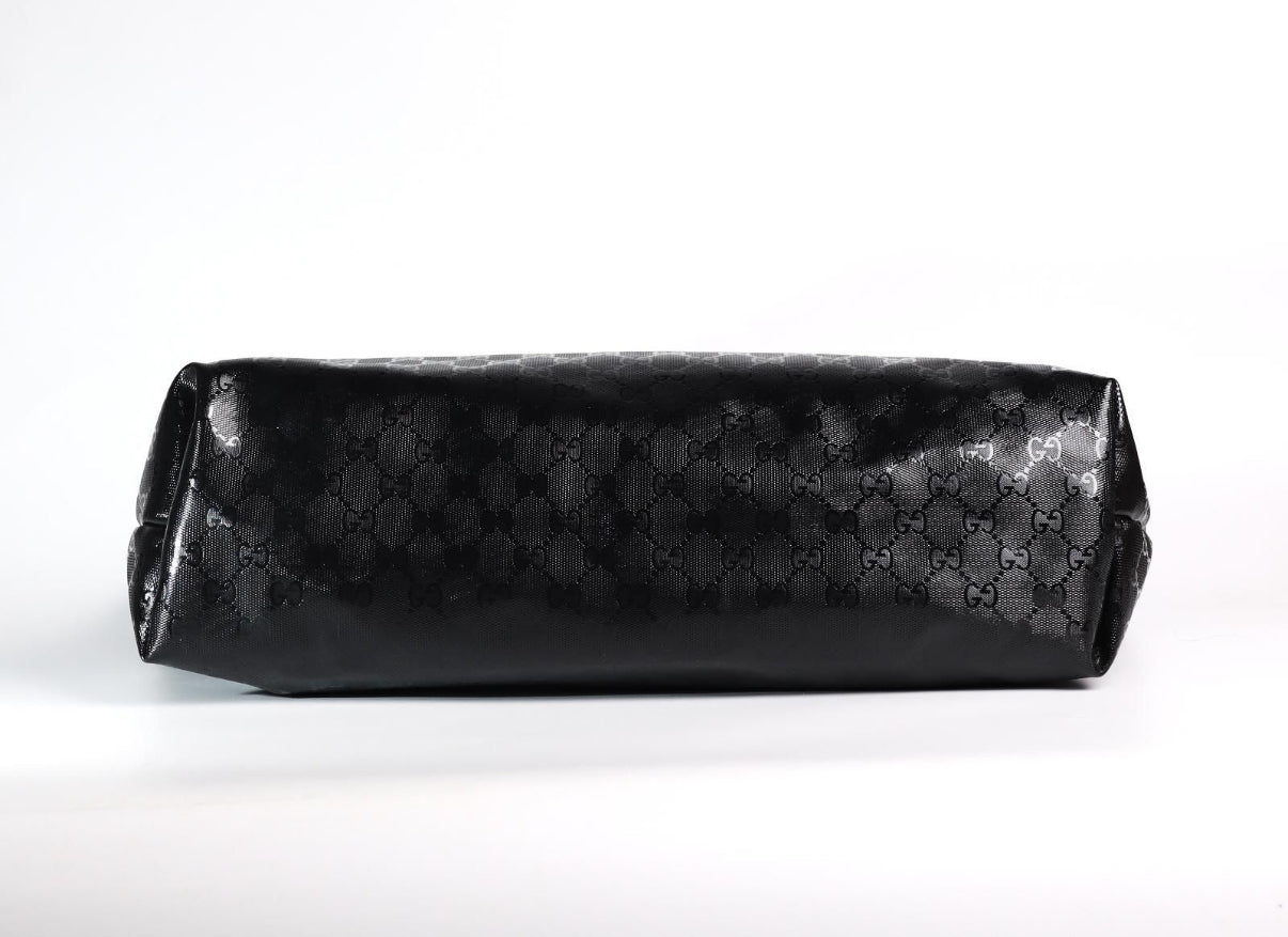 Pre-Owned Gucci Black Imprimé Large Tote Vintage GG Monogram - Authenticated
