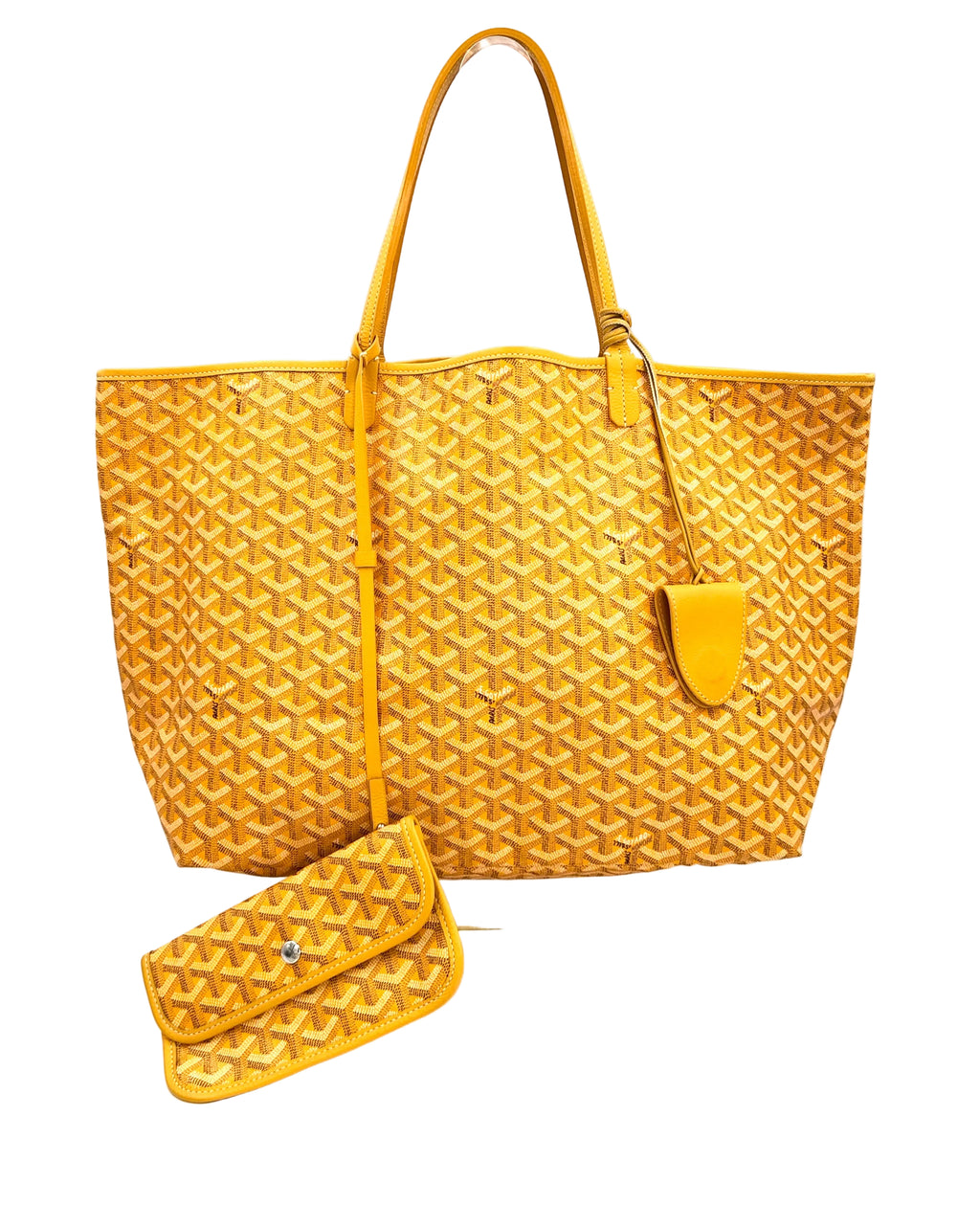 Pre-owned Goyard St. Louis GM Tote with Pouch Yellow - Authenticated