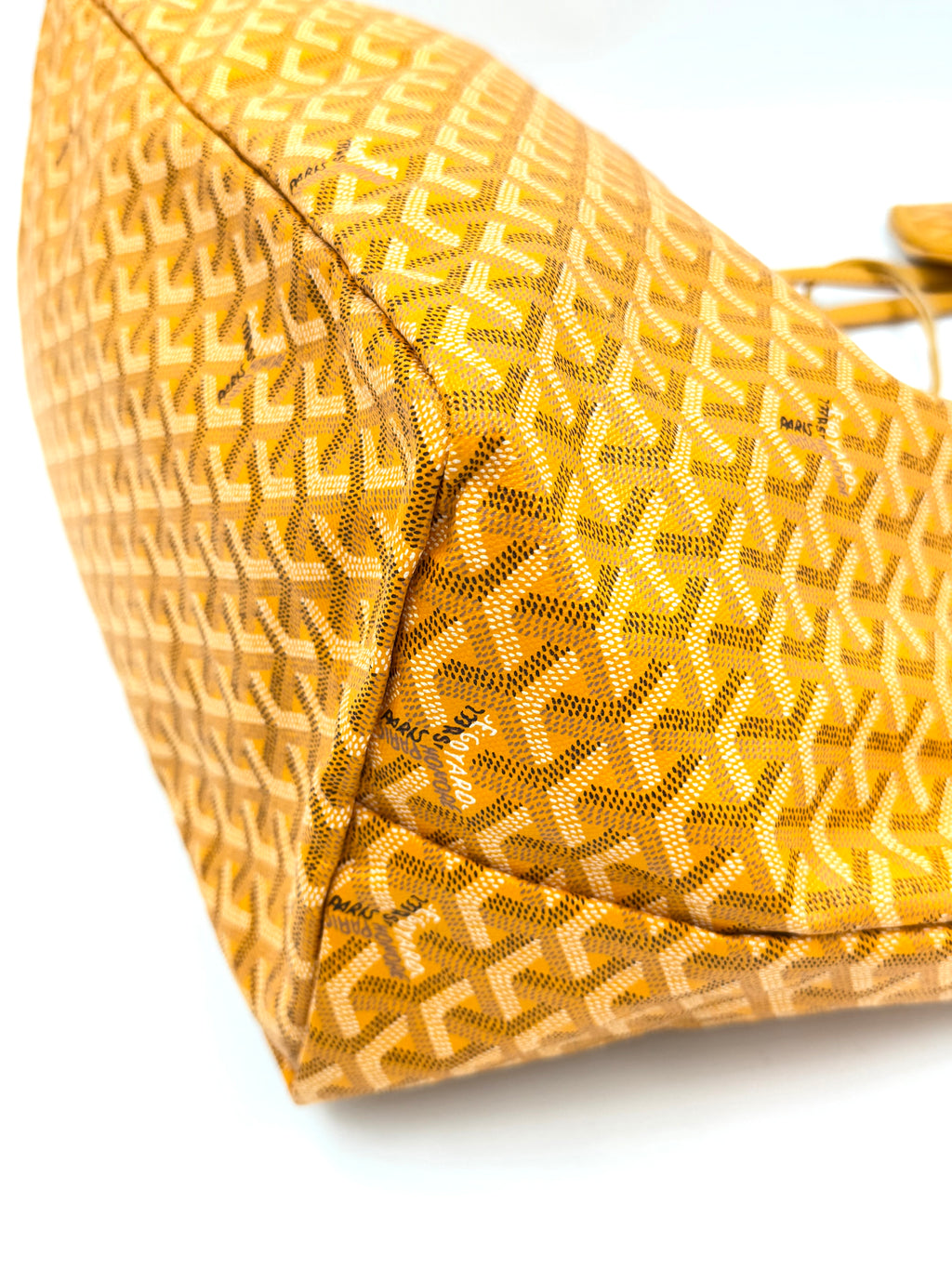 Pre-owned Goyard St. Louis GM Tote with Pouch Yellow - Authenticated
