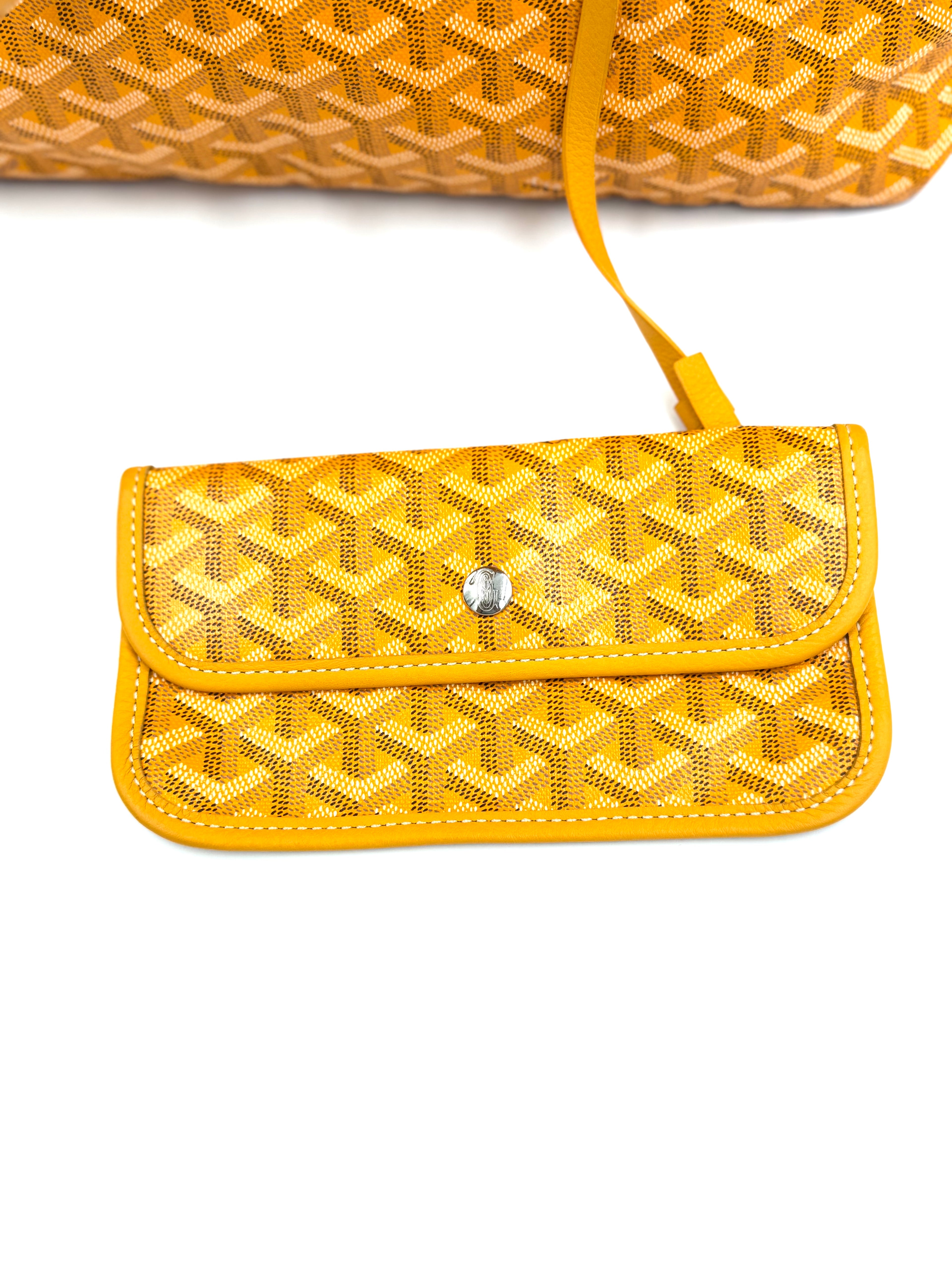 Pre-owned Goyard St. Louis GM Tote with Pouch Yellow - Authenticated