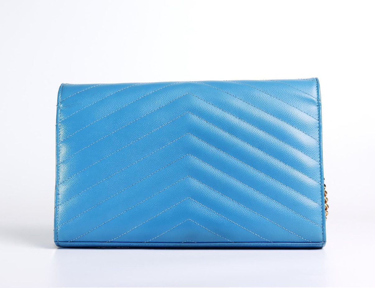 Pre-Owned  Blur Yves Saint Laurent Chevron Gold Hardware - Authenticated