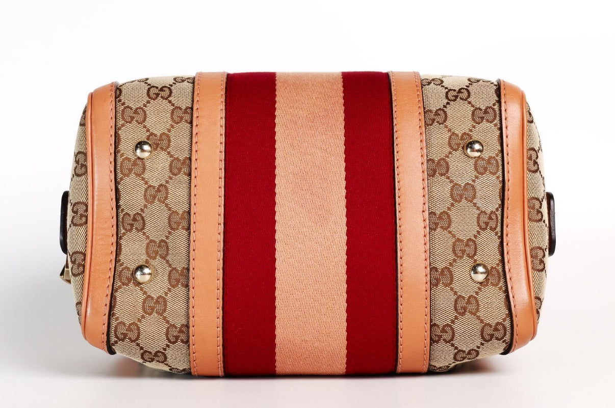 Pre-Owned Gucci GG Small Canvas Joy Boston Bag - Authenticated