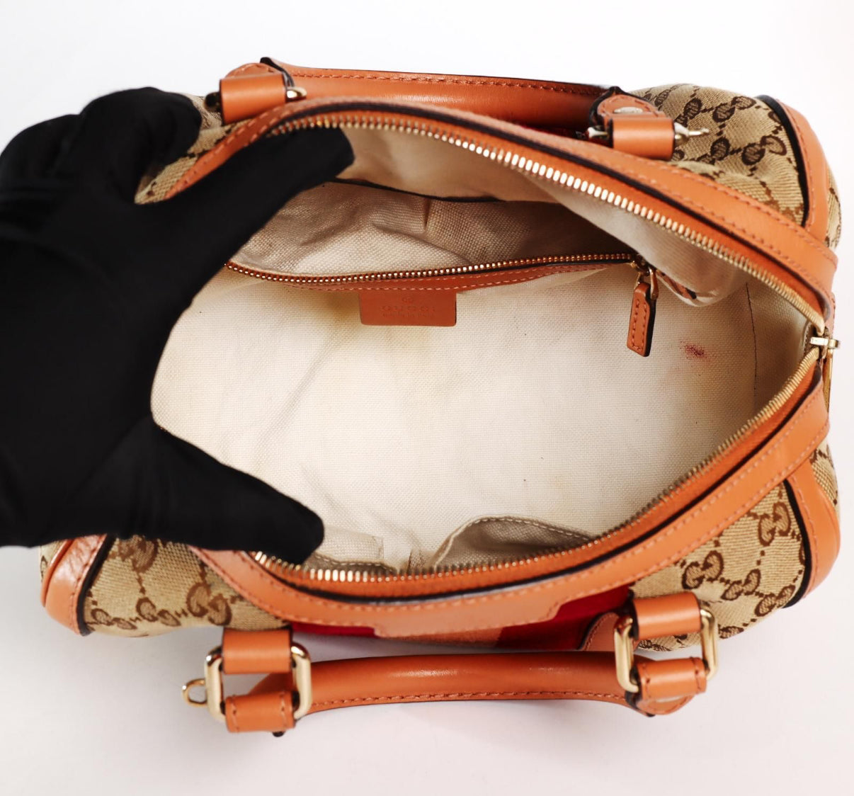 Pre-Owned Gucci GG Small Canvas Joy Boston Bag - Authenticated