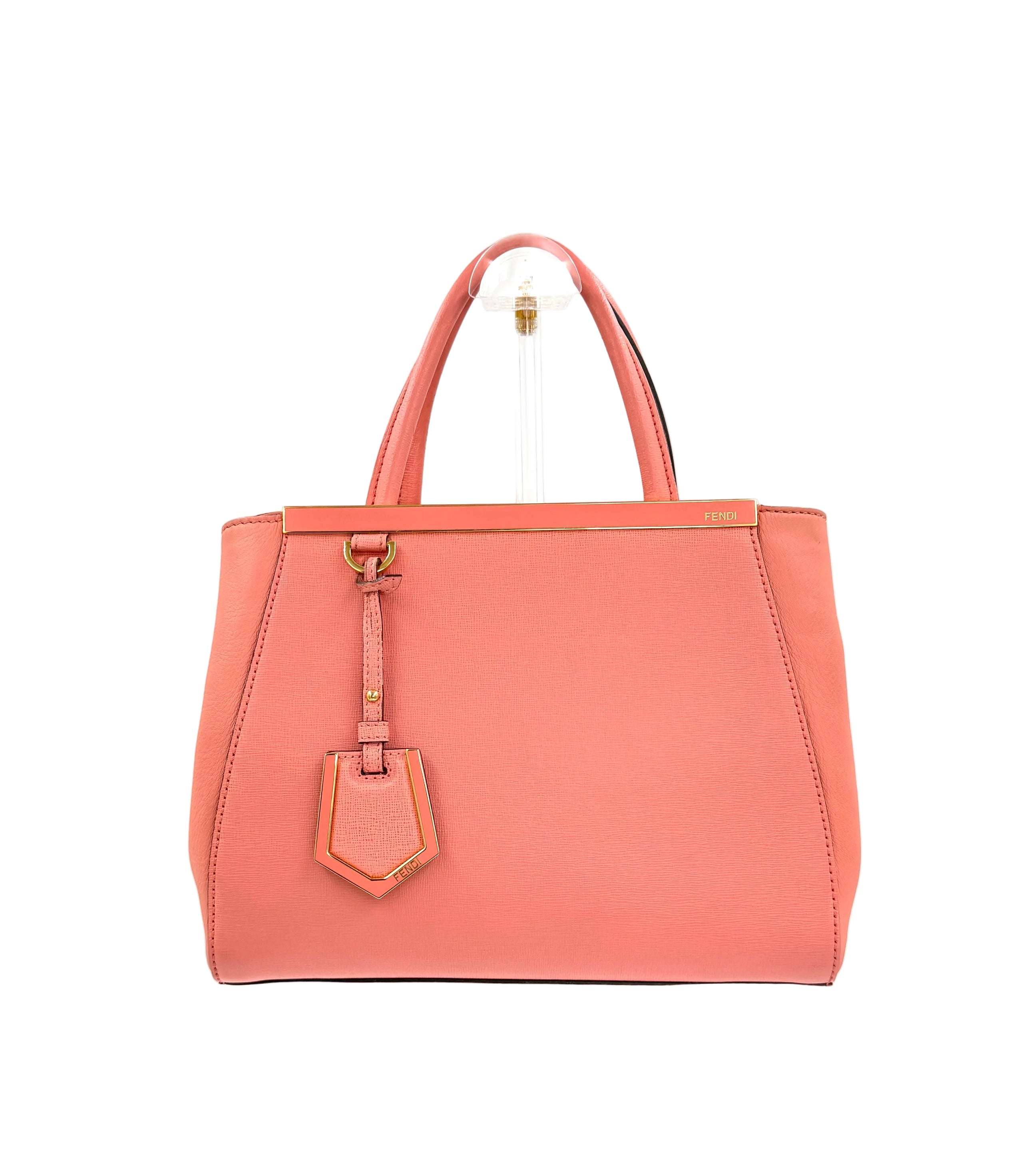 Pre-owned Fendi Pink Calfskin 2Jours Tote - Authenticated
