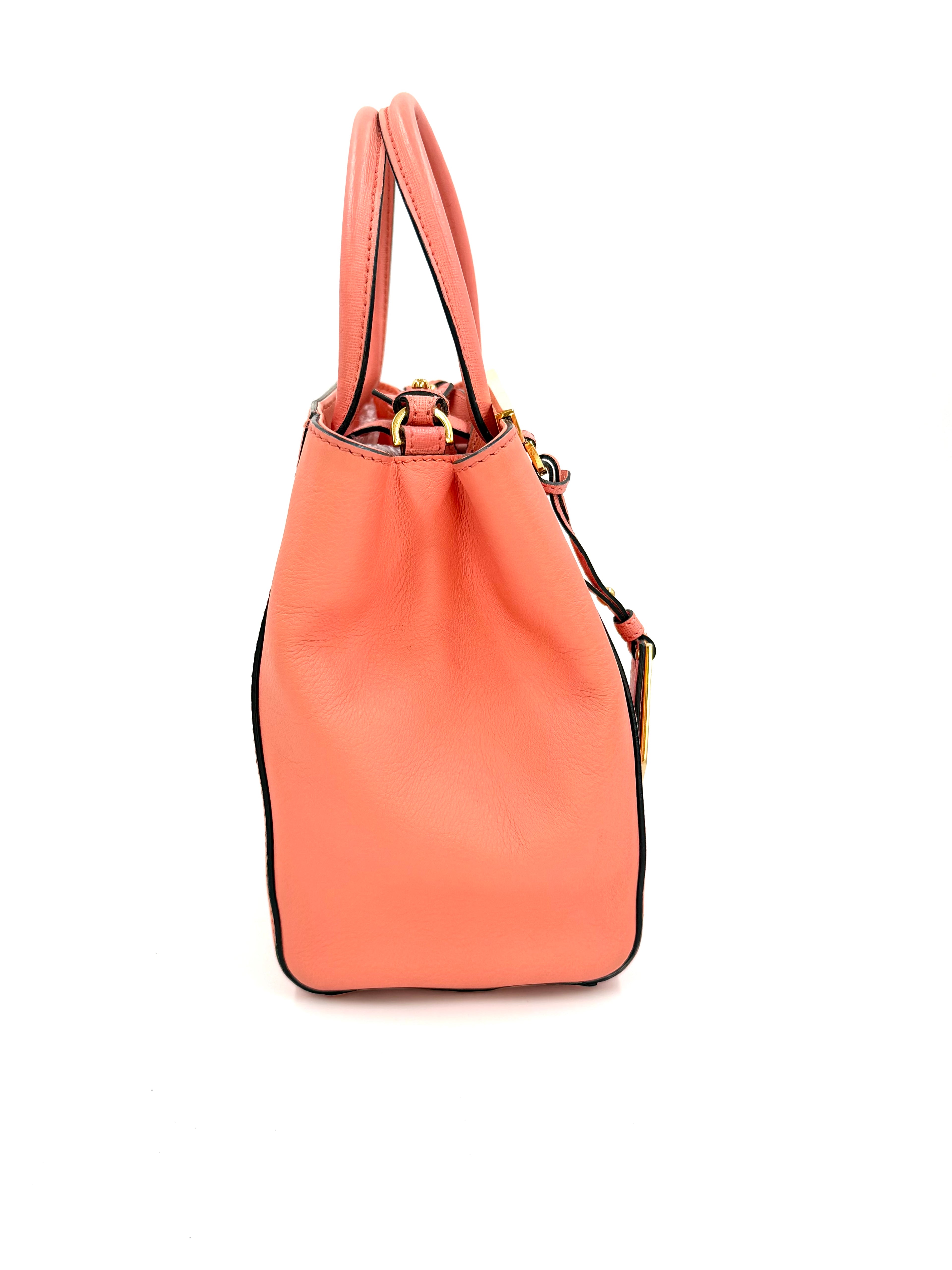 Pre-owned Fendi Pink Calfskin 2Jours Tote - Authenticated