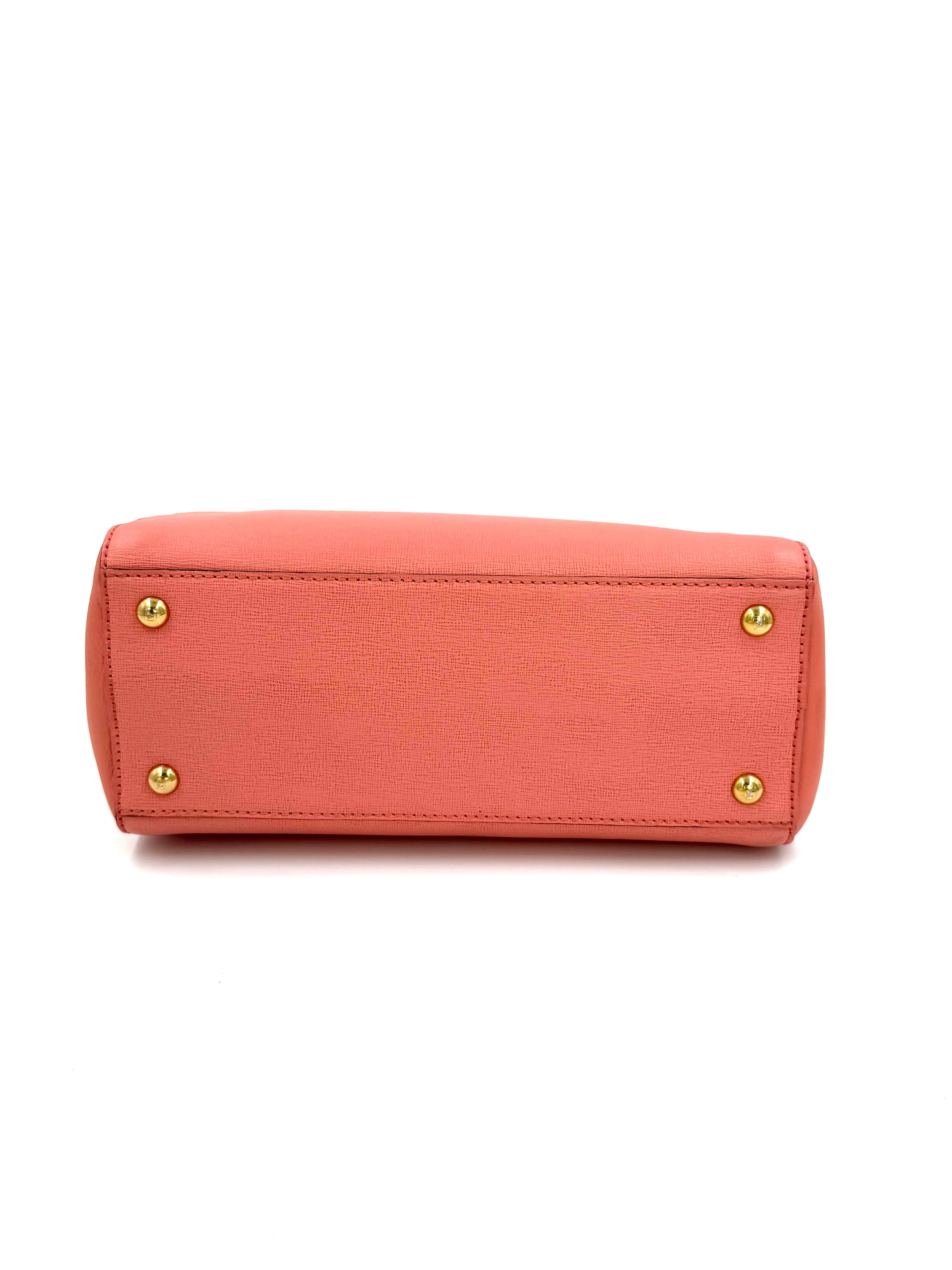 Pre-owned Fendi Pink Calfskin 2Jours Tote - Authenticated