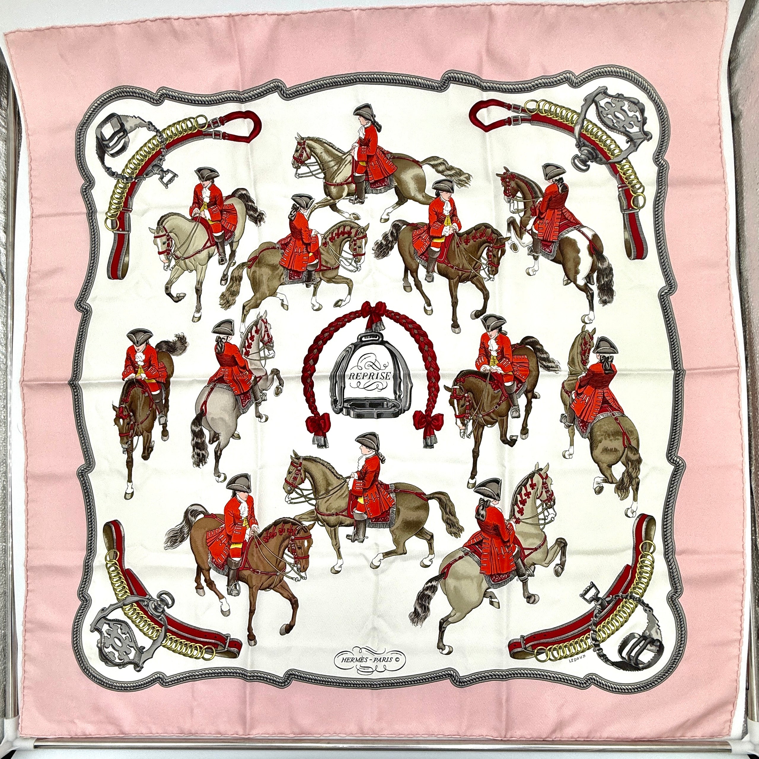 Pre-Owned Hermès "Reprise" Silk Scarf by Phillipe Ledoux - Authenticated