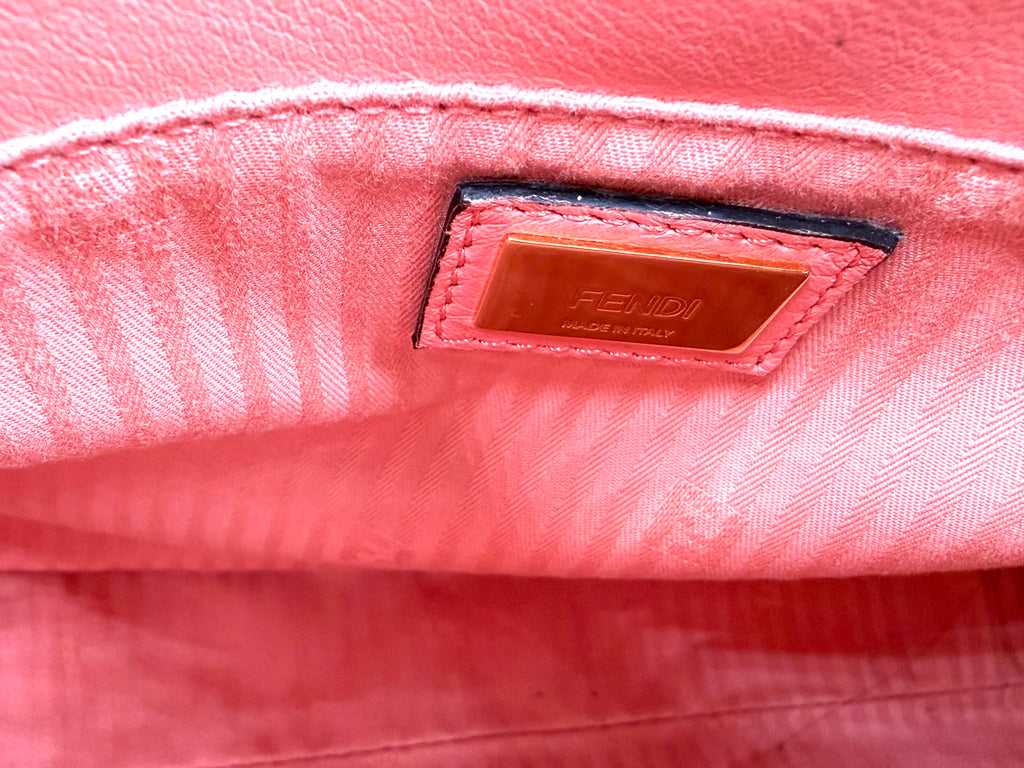 Pre-owned Fendi Pink Calfskin 2Jours Tote - Authenticated