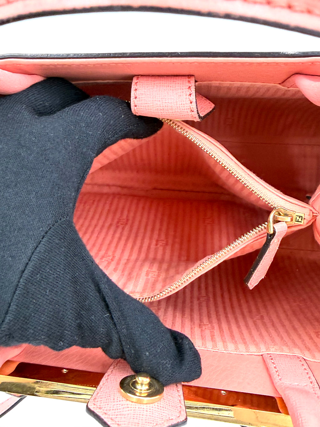 Pre-owned Fendi Pink Calfskin 2Jours Tote - Authenticated