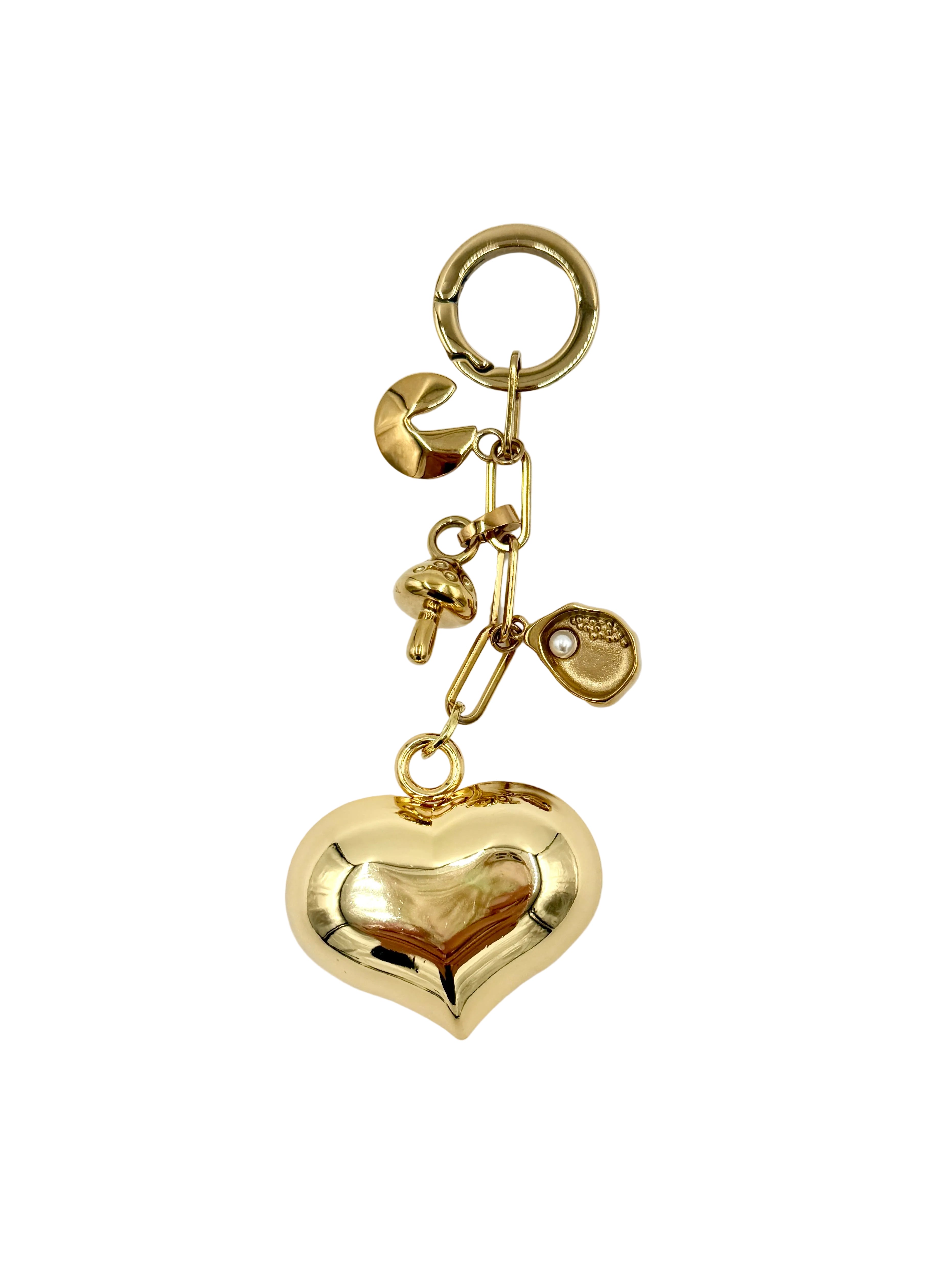 Bag Charm with a Heart of Gold