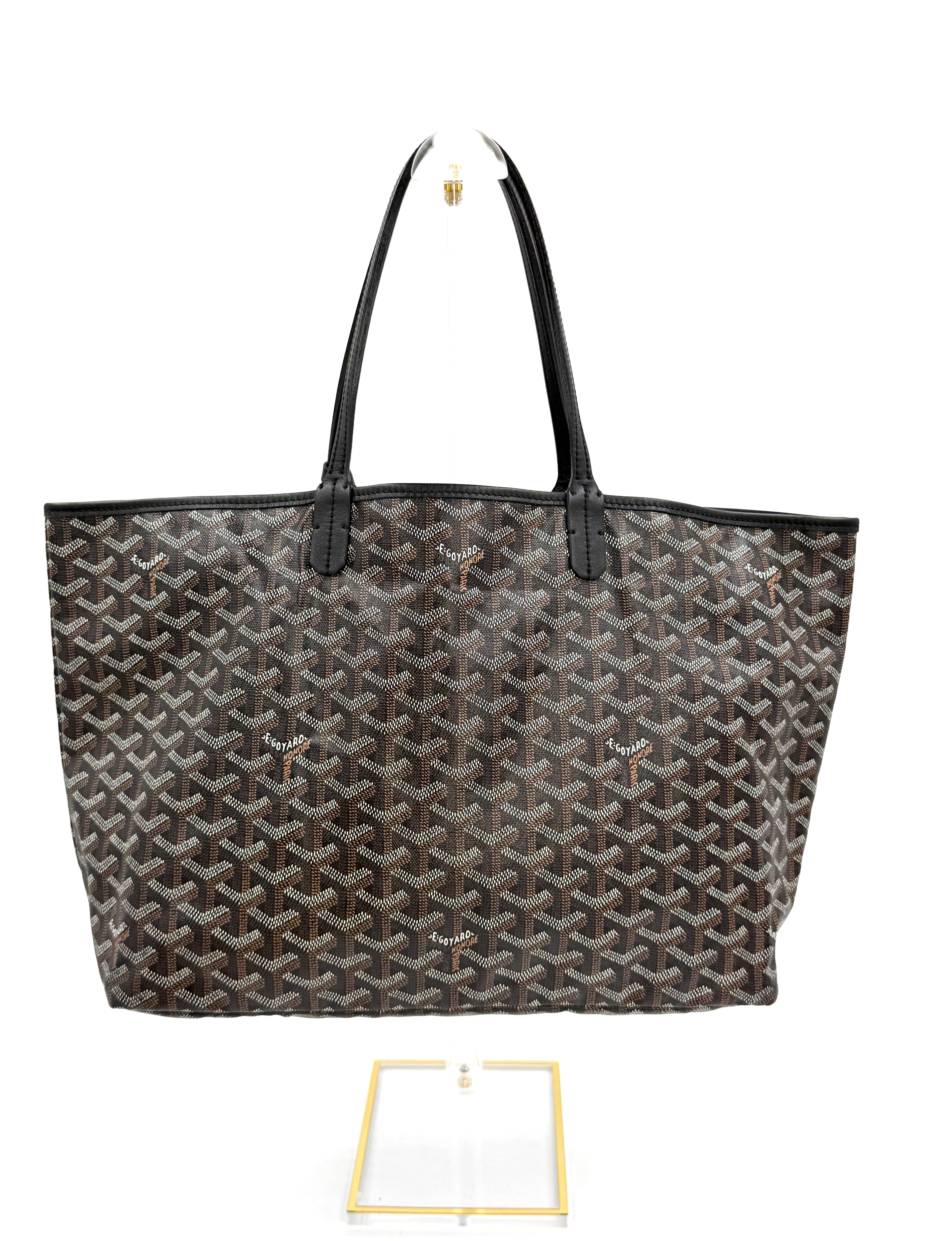 Pre-owned Goyard Goyardine Saint Louis PM Tote in Black - Authenticated