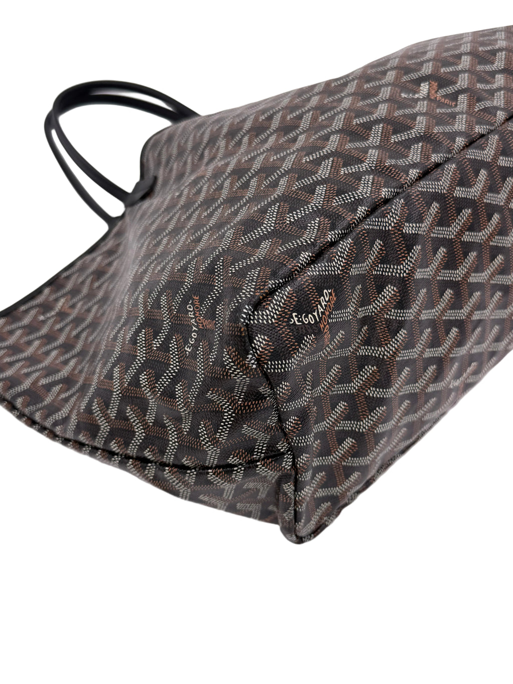 Pre-owned Goyard Goyardine Saint Louis PM Tote in Black - Authenticated