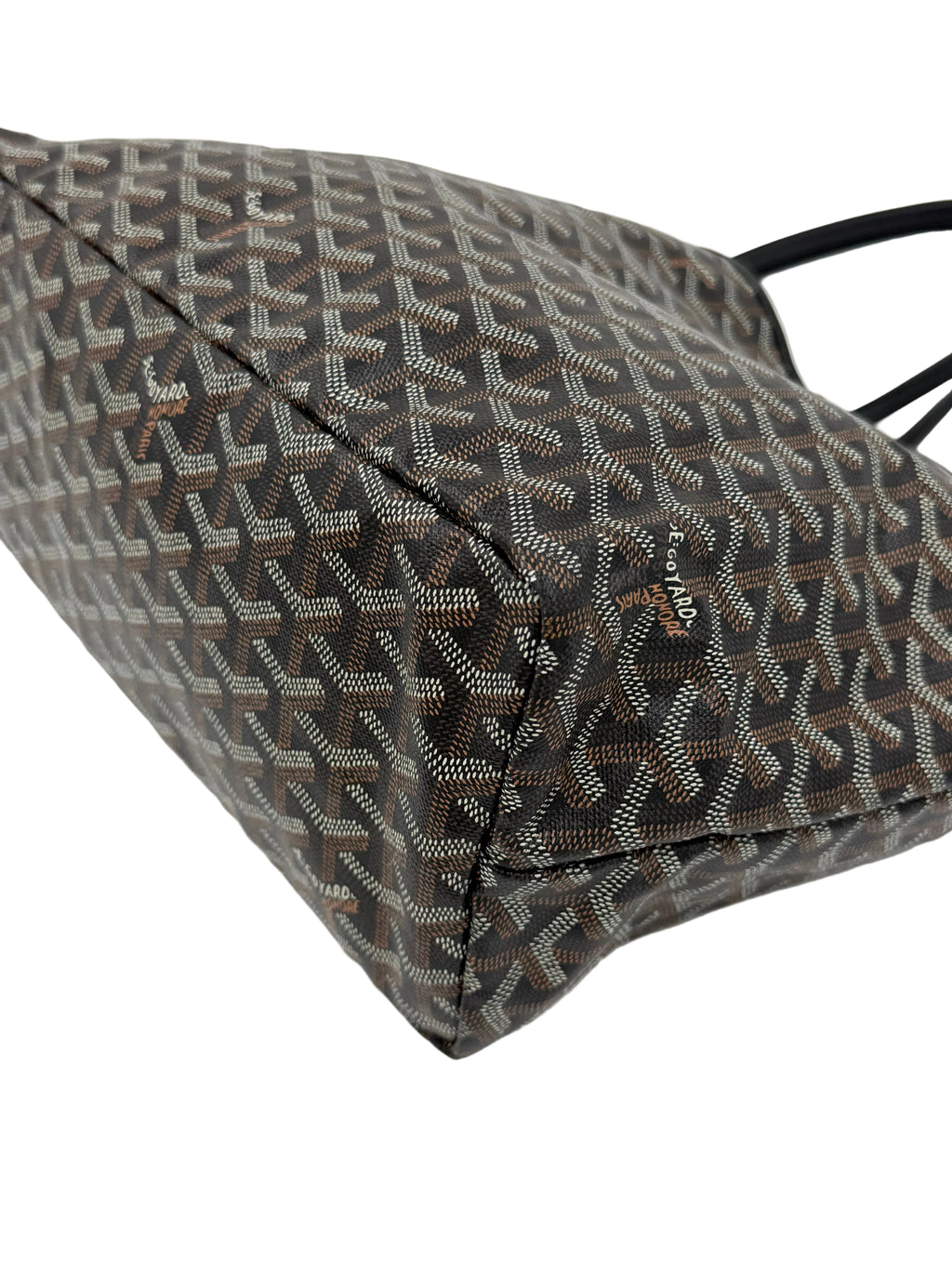 Pre-owned Goyard Goyardine Saint Louis PM Tote in Black - Authenticated