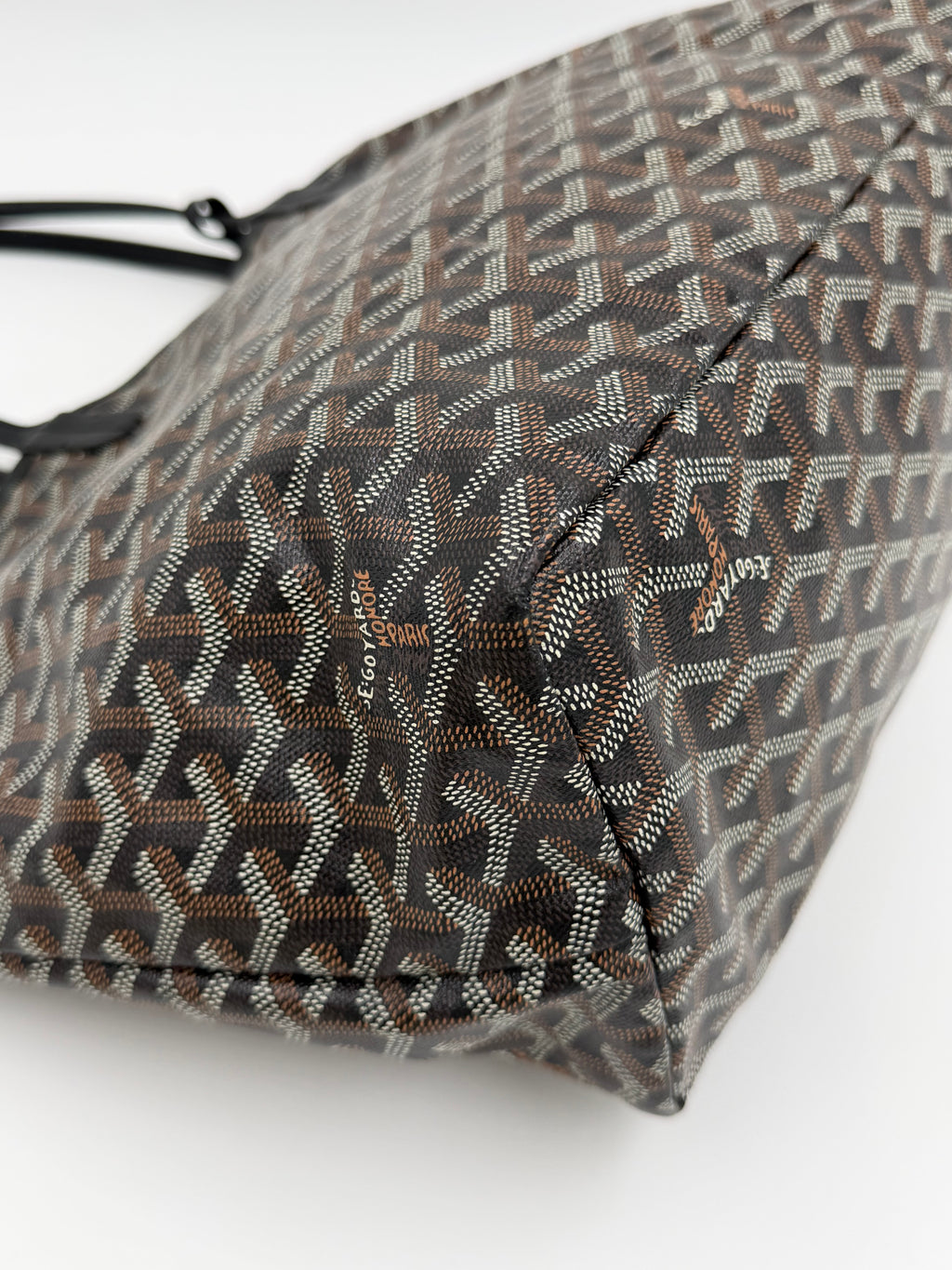 Pre-owned Goyard Goyardine Saint Louis PM Tote in Black - Authenticated