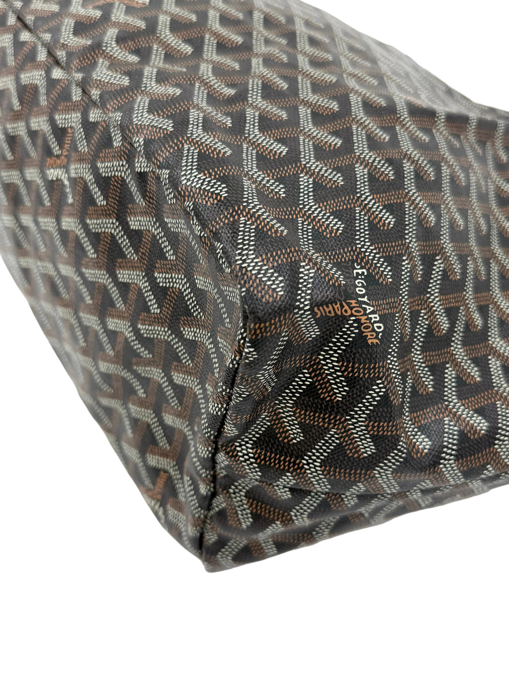 Pre-owned Goyard Goyardine Saint Louis PM Tote in Black - Authenticated