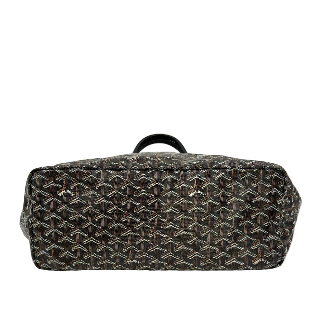 Pre-owned Goyard Goyardine Saint Louis PM Tote in Black - Authenticated